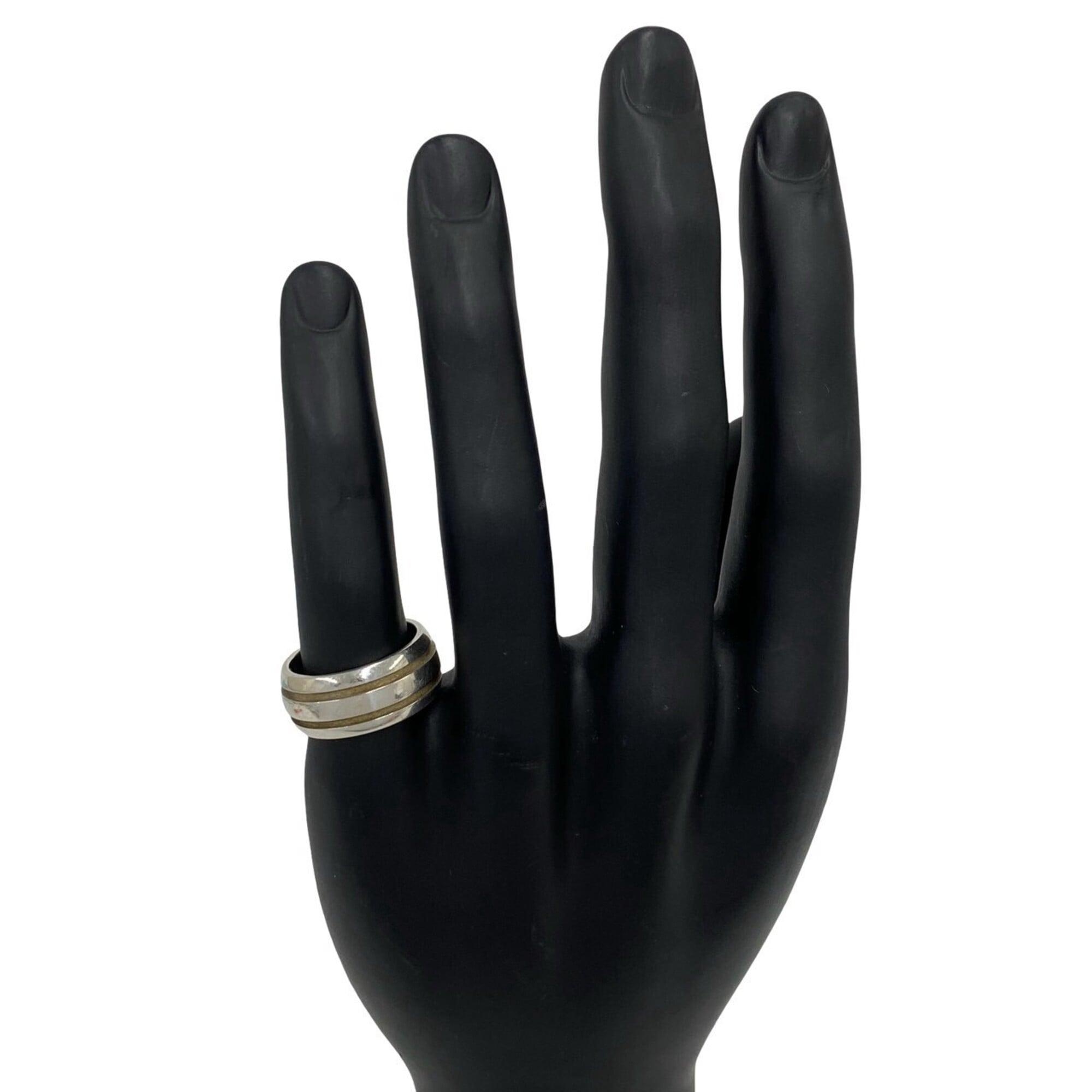 Tiffany Silver Silver 925 Band Ring (Pre-Owned)