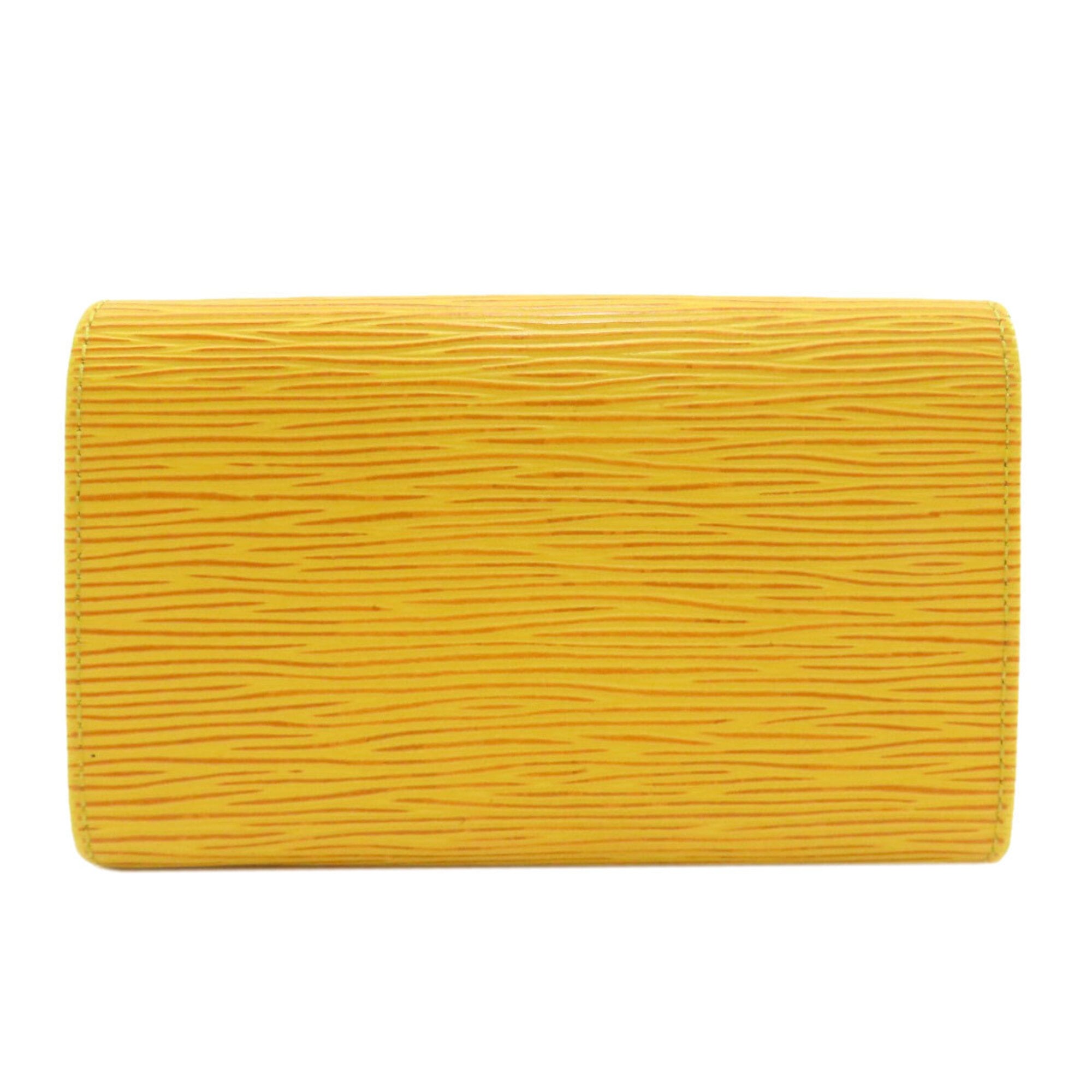 Louis Vuitton Jaune Epi Leather Wallet (Bi-Fold) (Pre-Owned)
