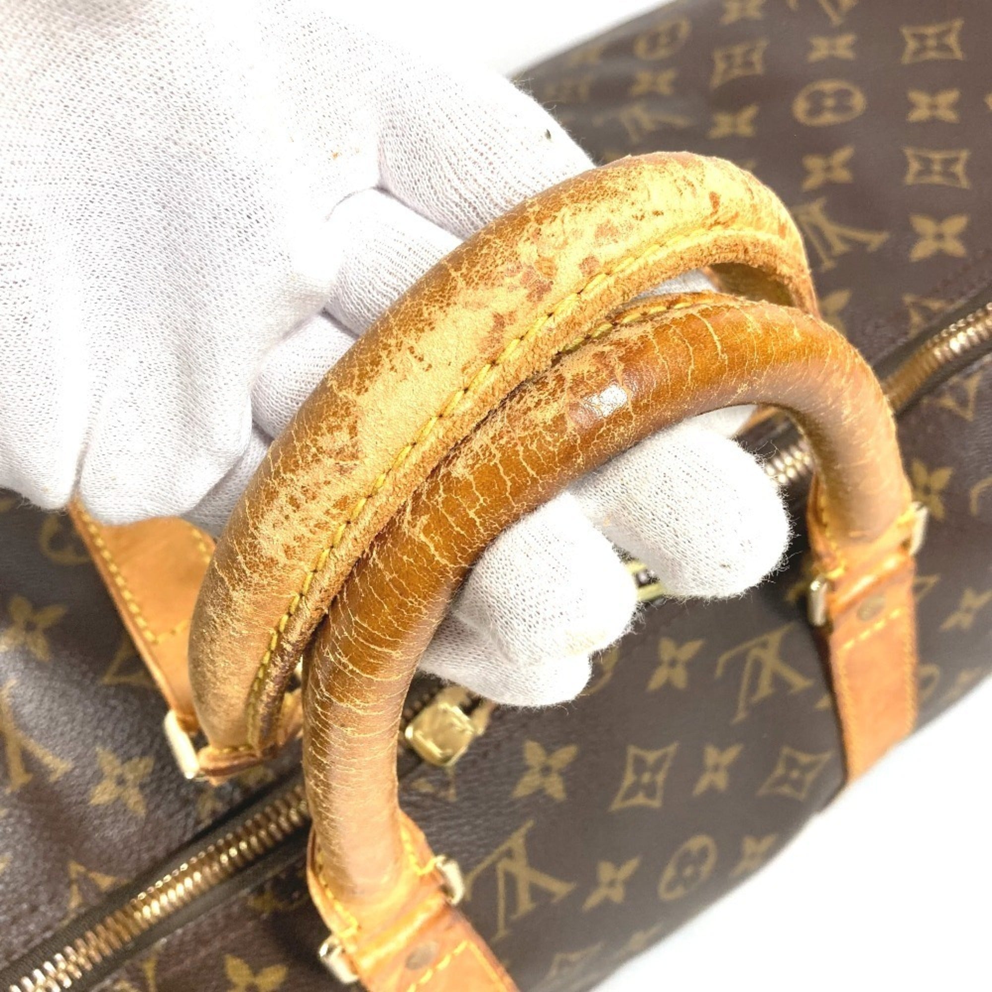 Louis Vuitton Brown Monogram Boston Bag Handbag (Pre-Owned)