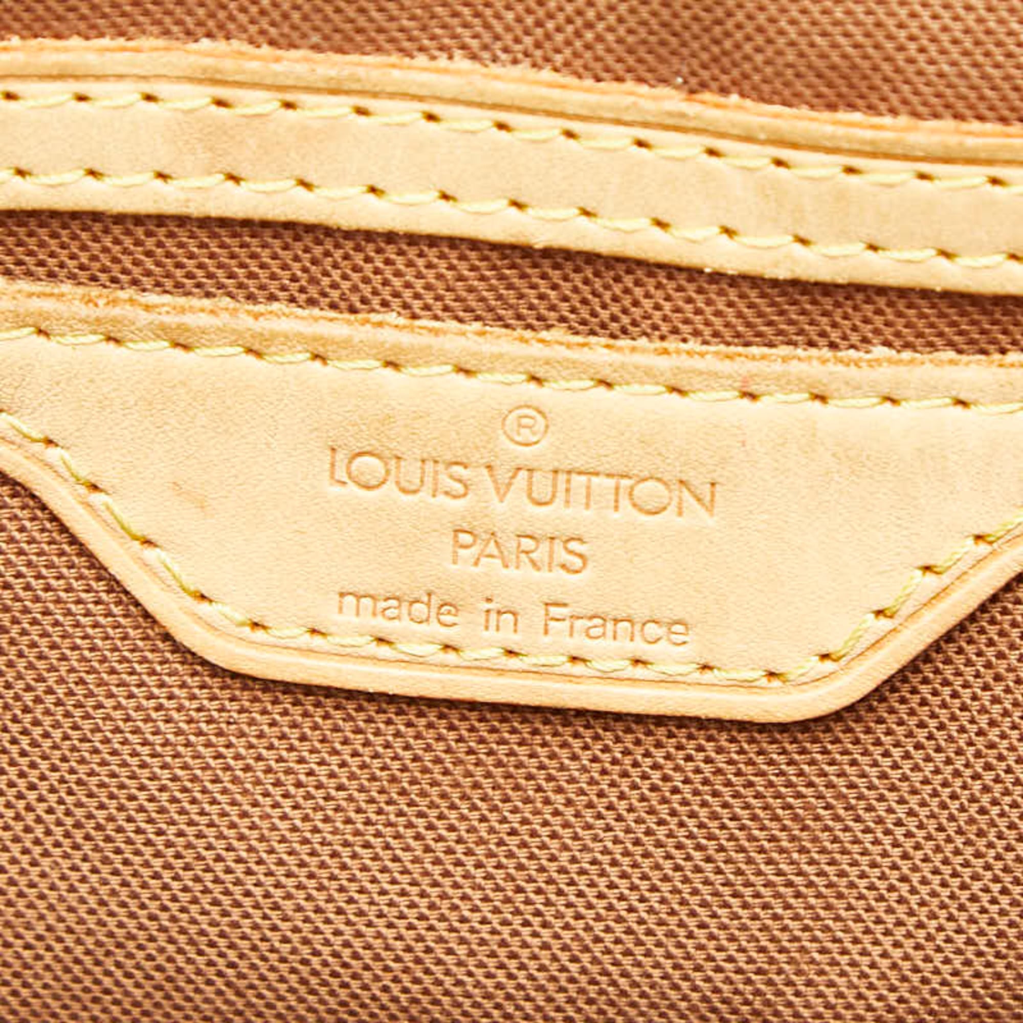 Louis Vuitton Brown Pvc Leather Shoulder Bag Tote Bag (Pre-Owned)