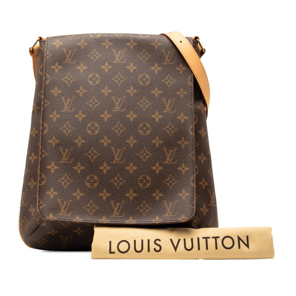 Louis Vuitton Monogram Brown Monogram Leather Shoulder Bag (Pre-Owned)