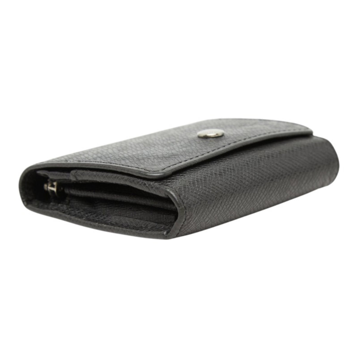 Louis Vuitton Ardoise Black Leather Coin Purse/Coin Case (Pre-Owned)