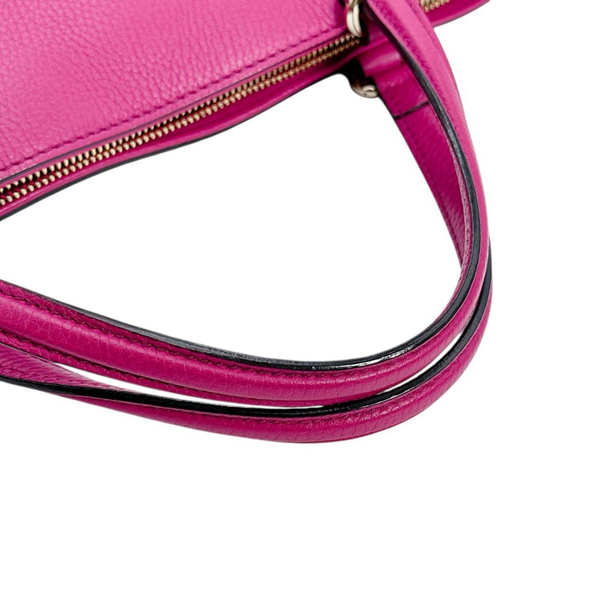 Gucci Pink Leather Handbag (Pre-Owned)