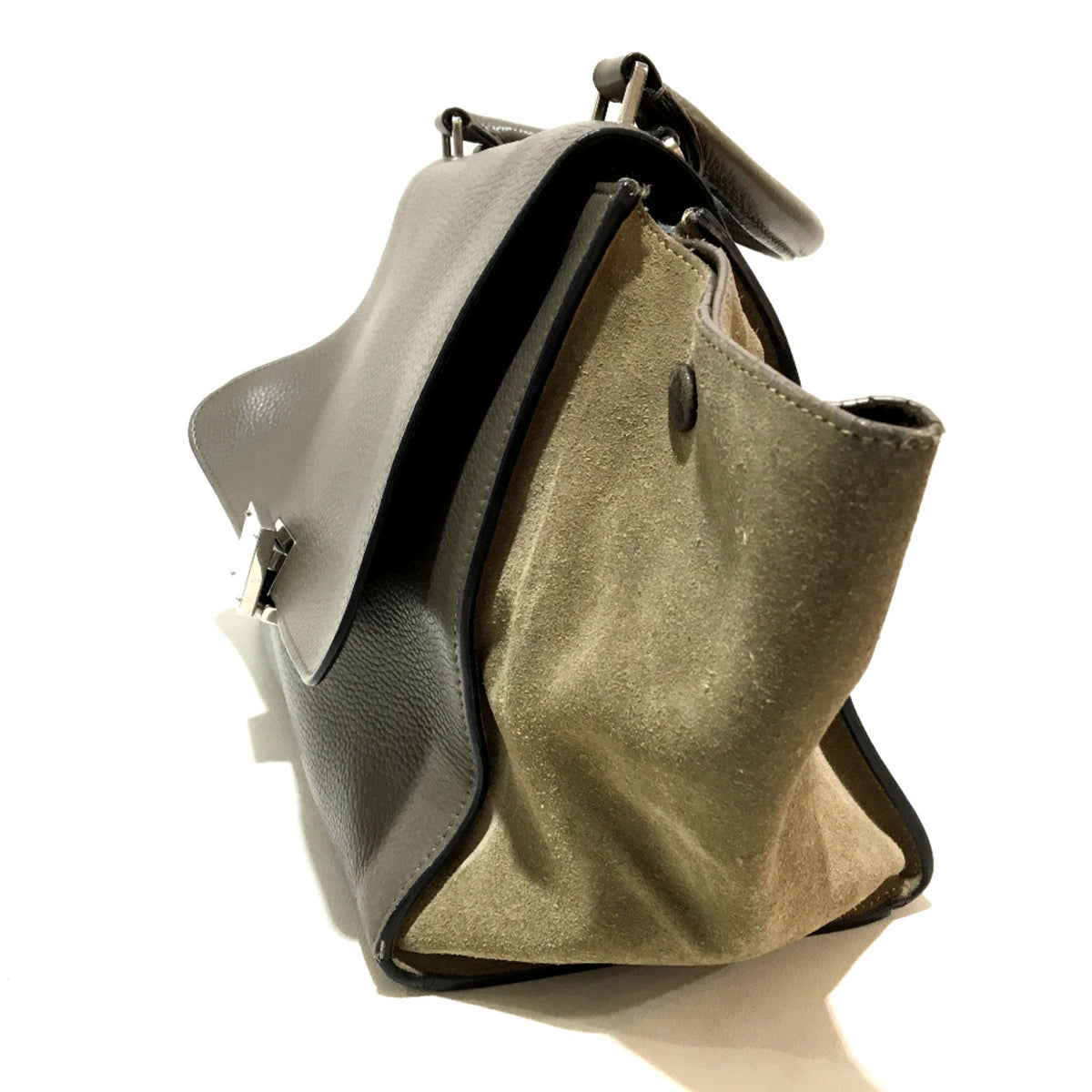 Celine Gray Leather Handbag (Pre-Owned)