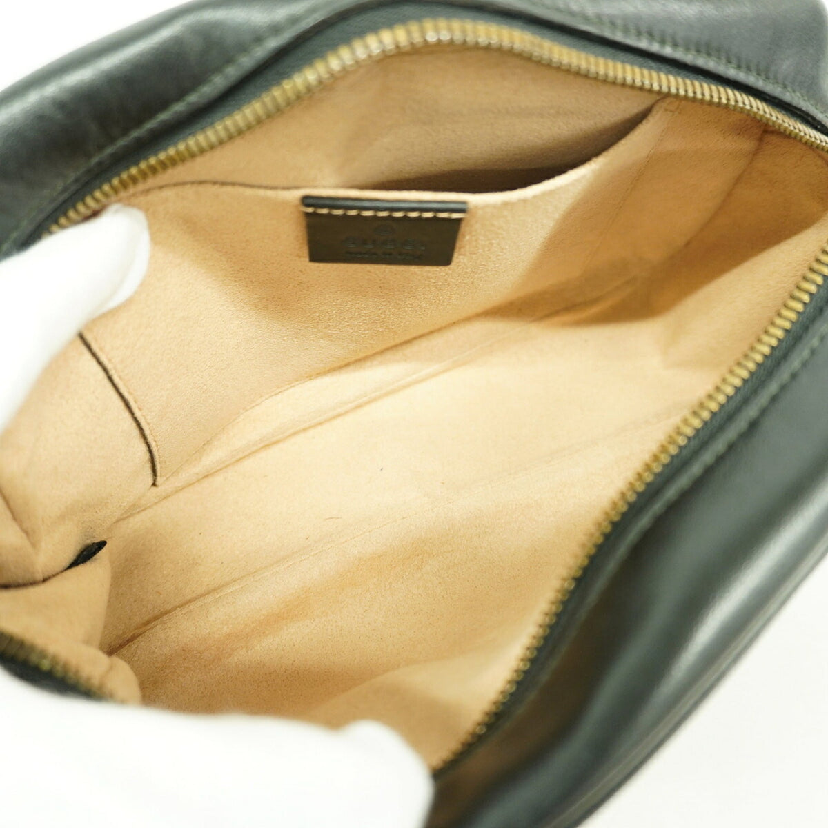 Gucci Black Leather Shoulder Bag (Pre-Owned)