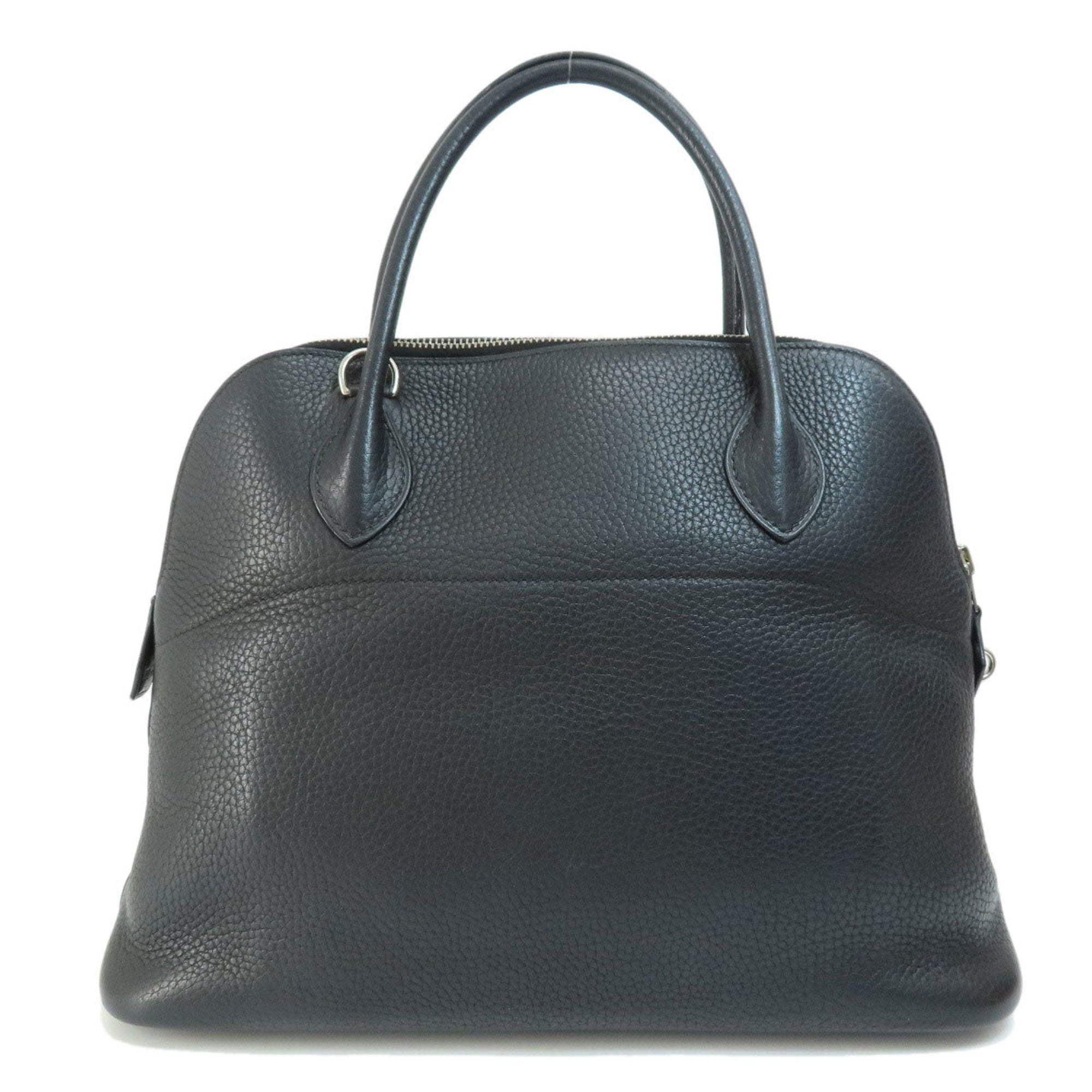 Hermes Black Taurillon Clemence Leather Handbag (Pre-Owned)