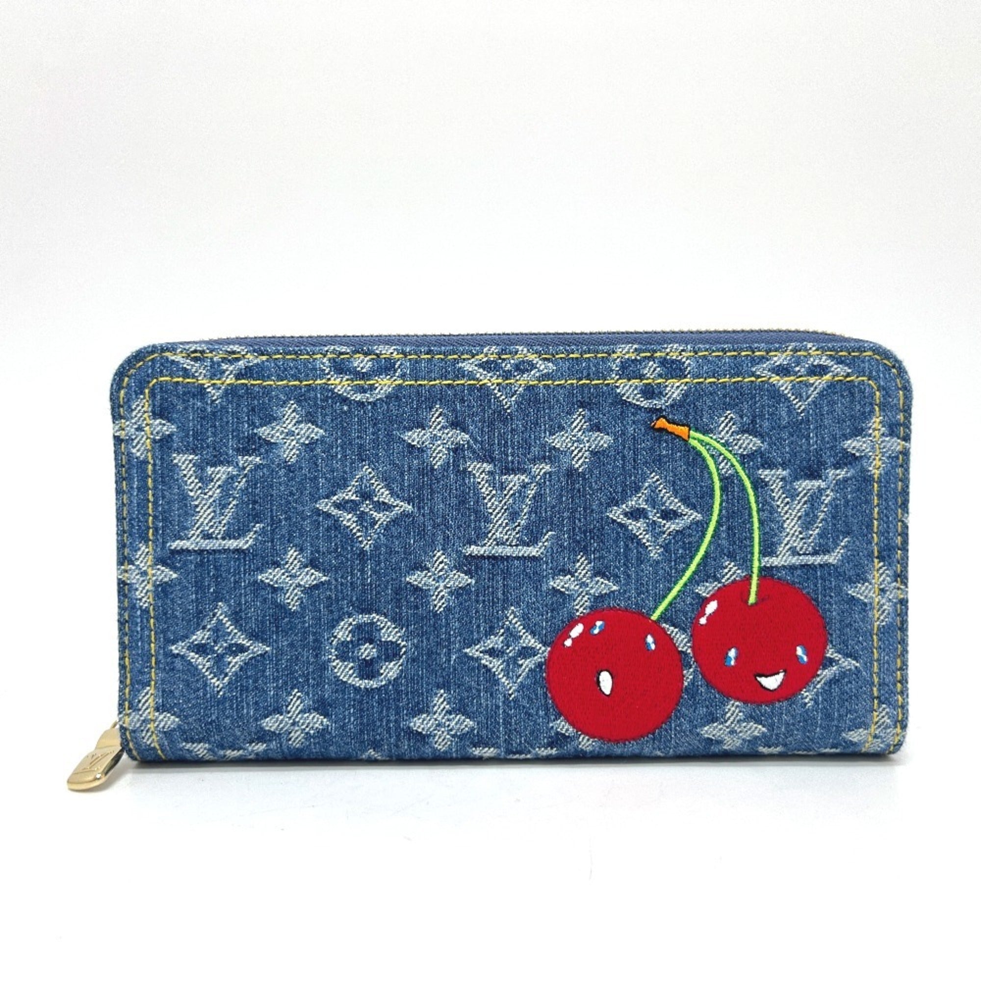 Louis Vuitton Monogram Denim Blue Monogram Denim Long Wallet (Bi-Fold) (Pre-Owned)