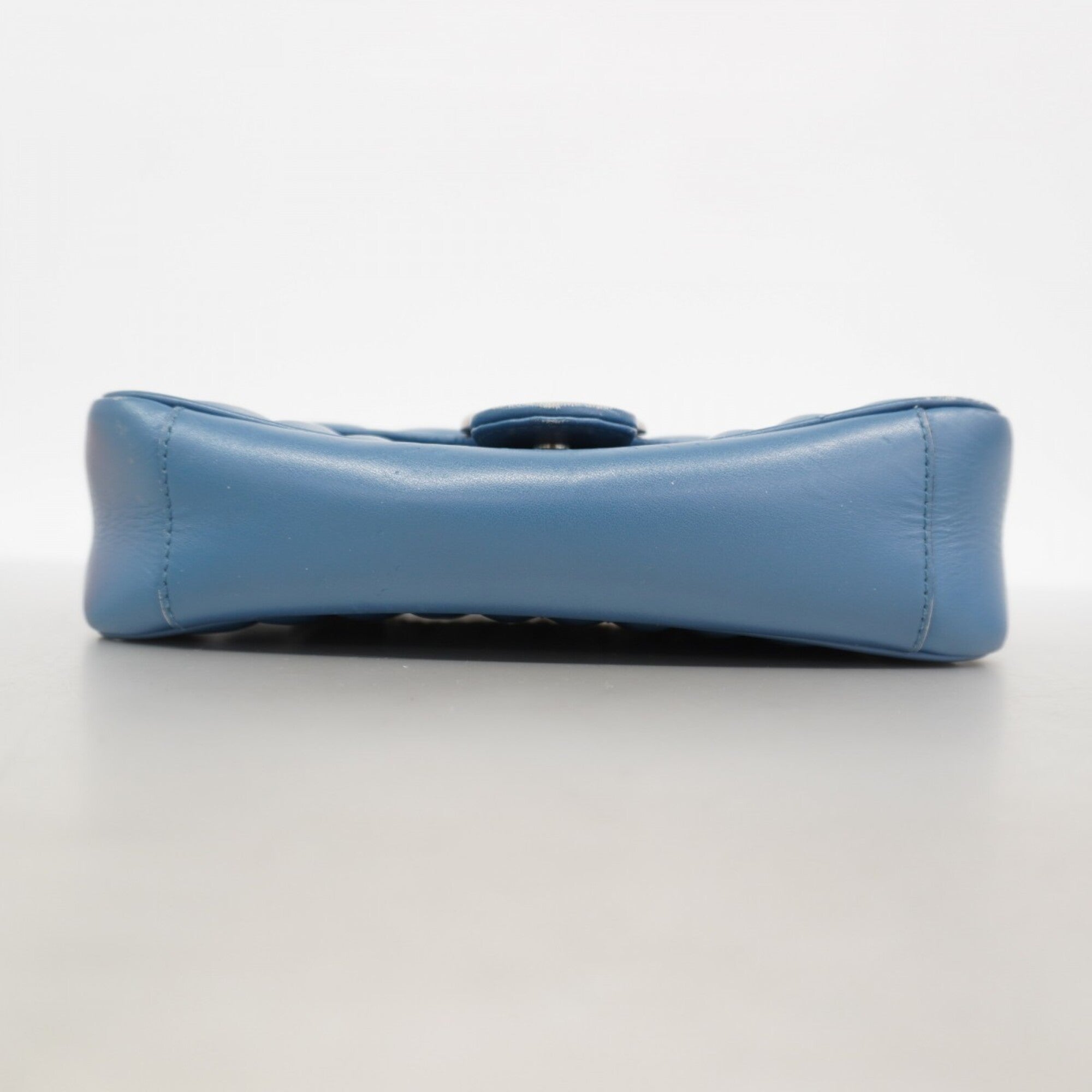 Gucci Blue Leather Shoulder Bag (Pre-Owned)