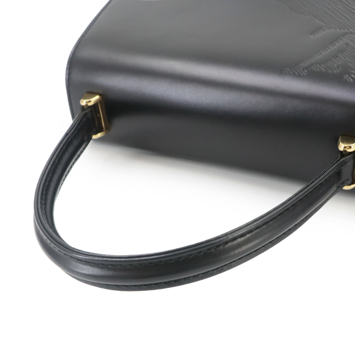 Louis Vuitton Black Noir Leather Handbag (Pre-Owned)