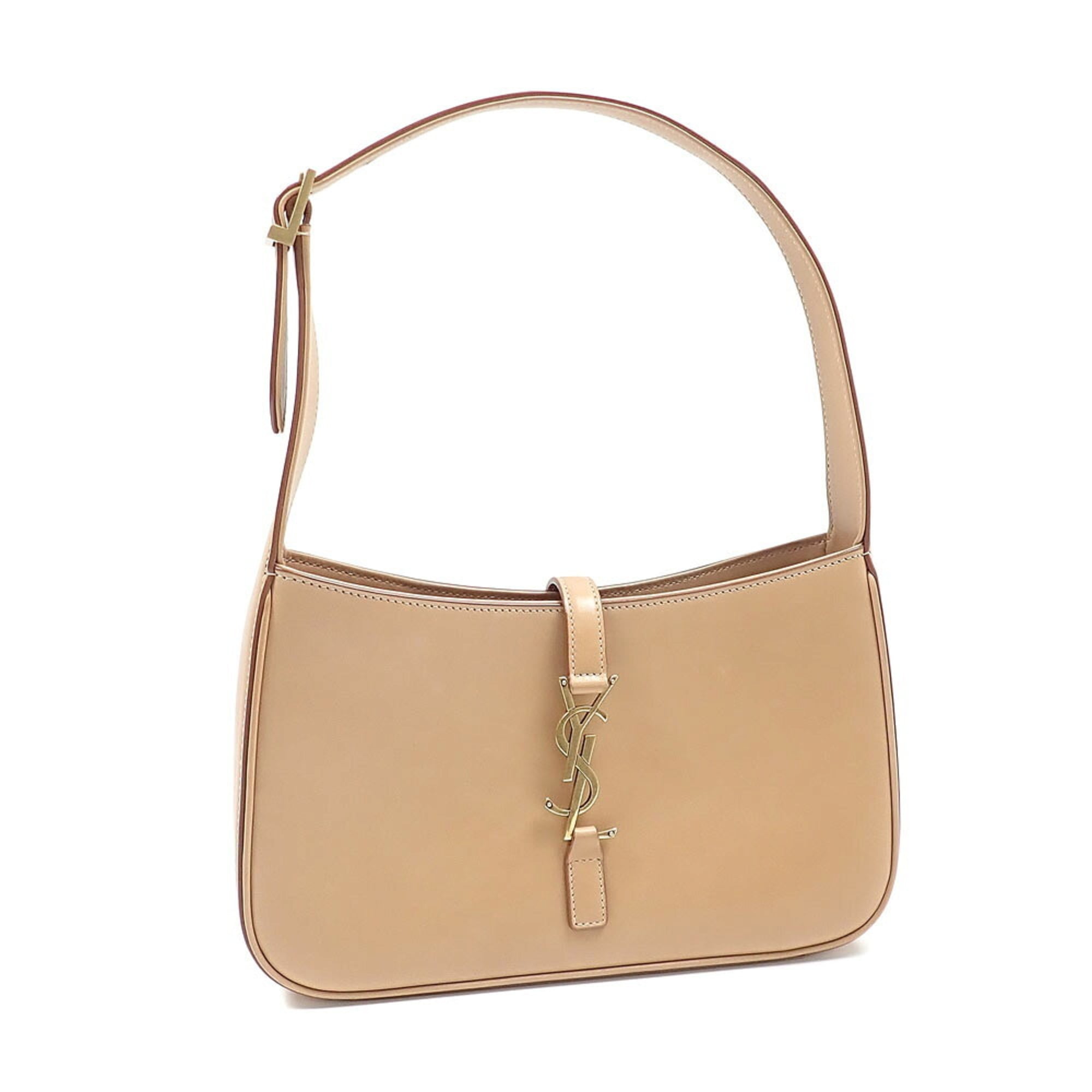 Saint Laurent Camel Suede Leather Shoulder Bag (Pre-Owned)