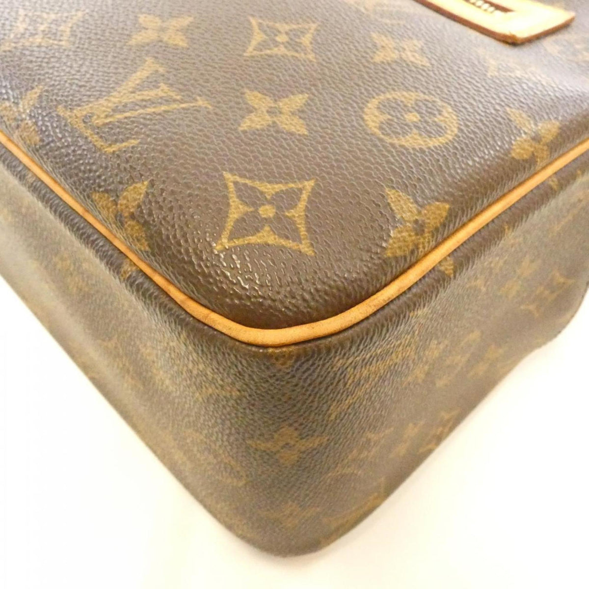 Louis Vuitton Monogram Marron Coated Canvas Shoulder Bag (Pre-Owned)