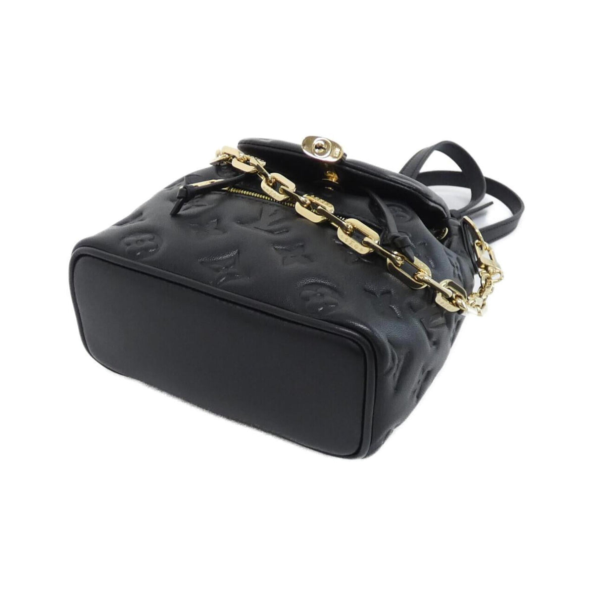 Louis Vuitton Black Leather Backpack (Pre-Owned)