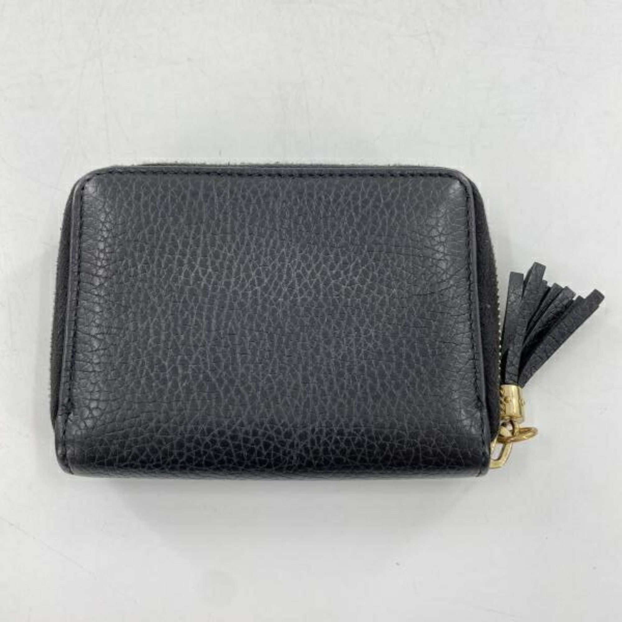 Gucci Black Leather Coin Purse/Coin Case (Pre-Owned)