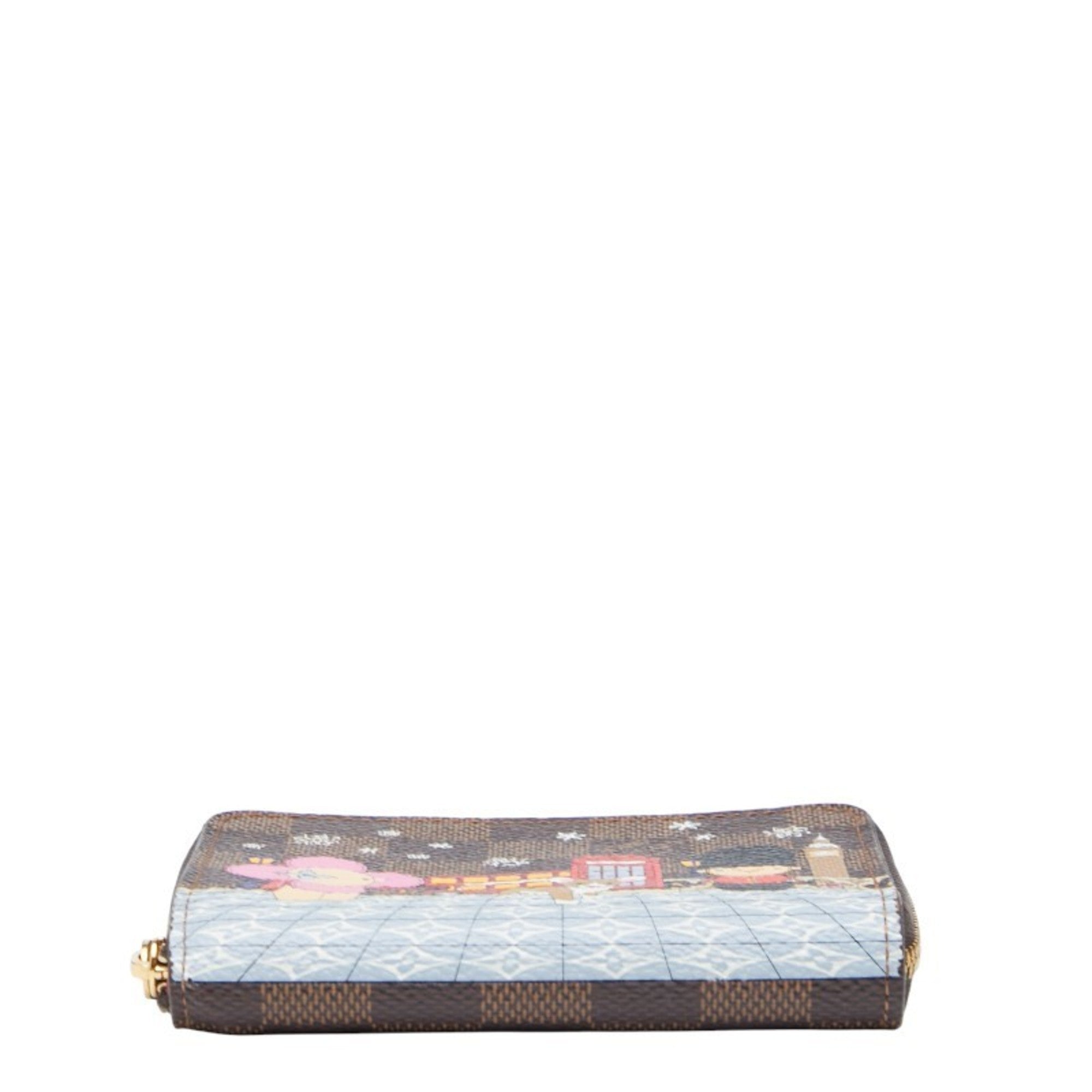 Louis Vuitton Brown Multi-Color Pvc Coin Purse/Coin Case (Pre-Owned)
