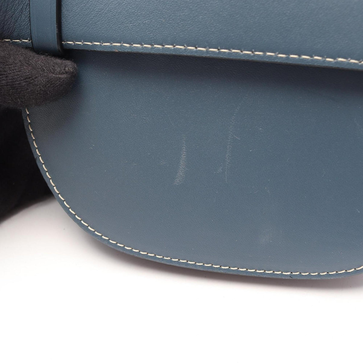 Loewe Blue Leather Fanny Pack Handbag (Pre-Owned)