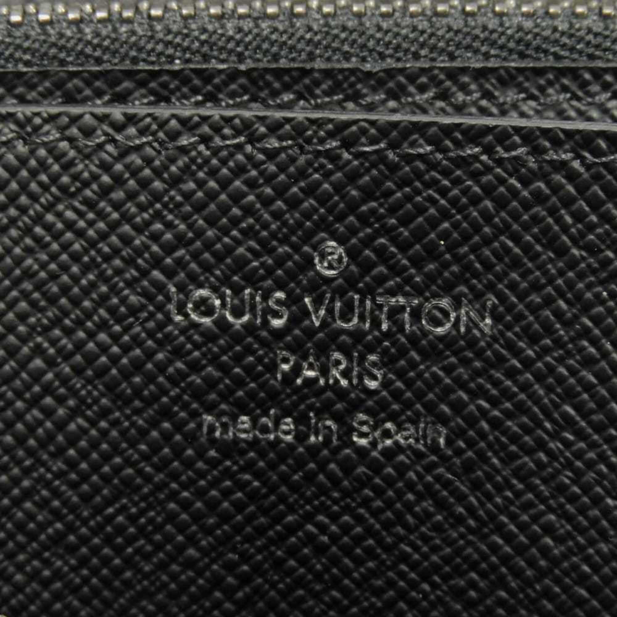 Louis Vuitton Monogram Eclipse Black Noir Monogram Eclipse Leather Long Wallet (Bi-Fold) (Pre-Owned)