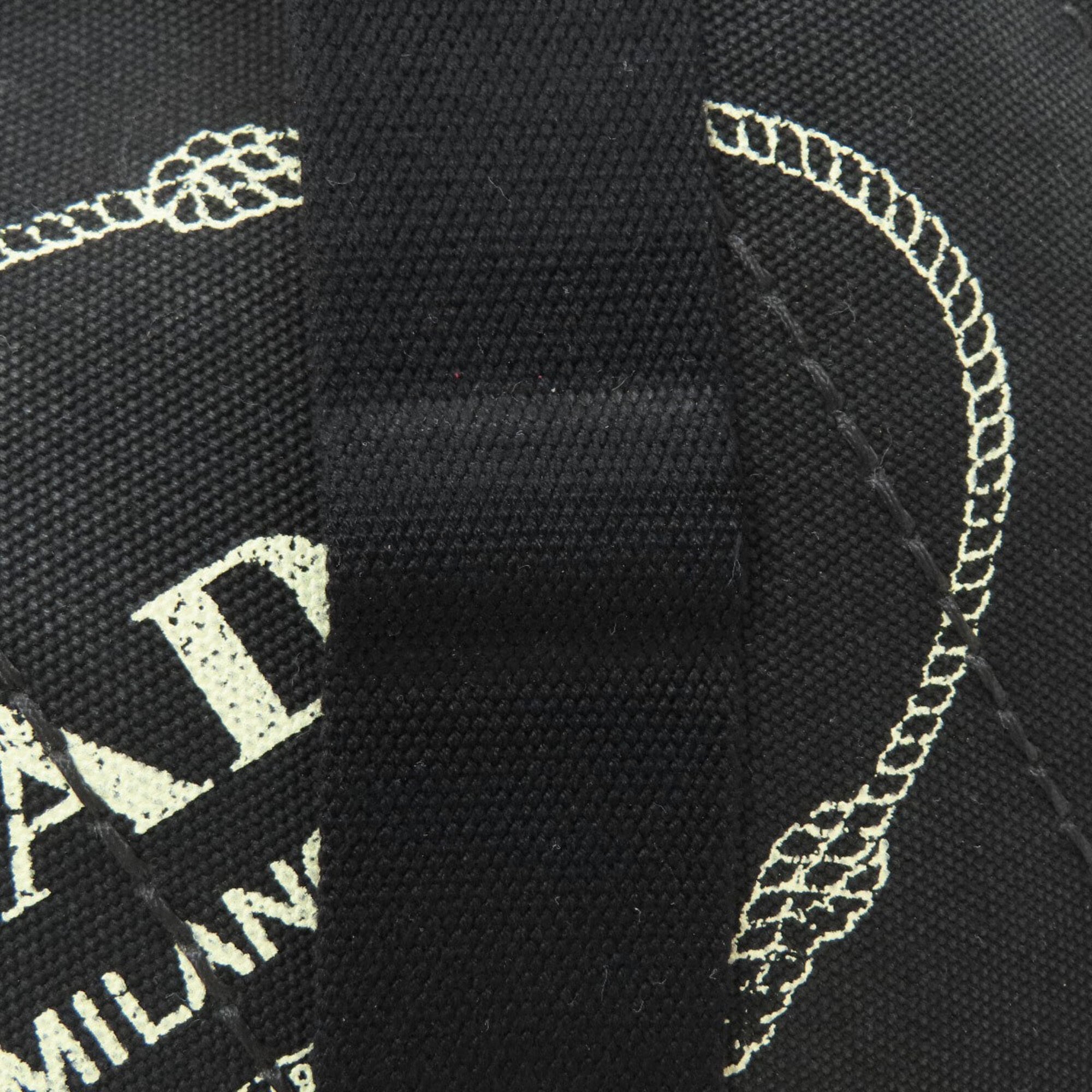 Prada Black Canvas Tote Bag (Pre-Owned)