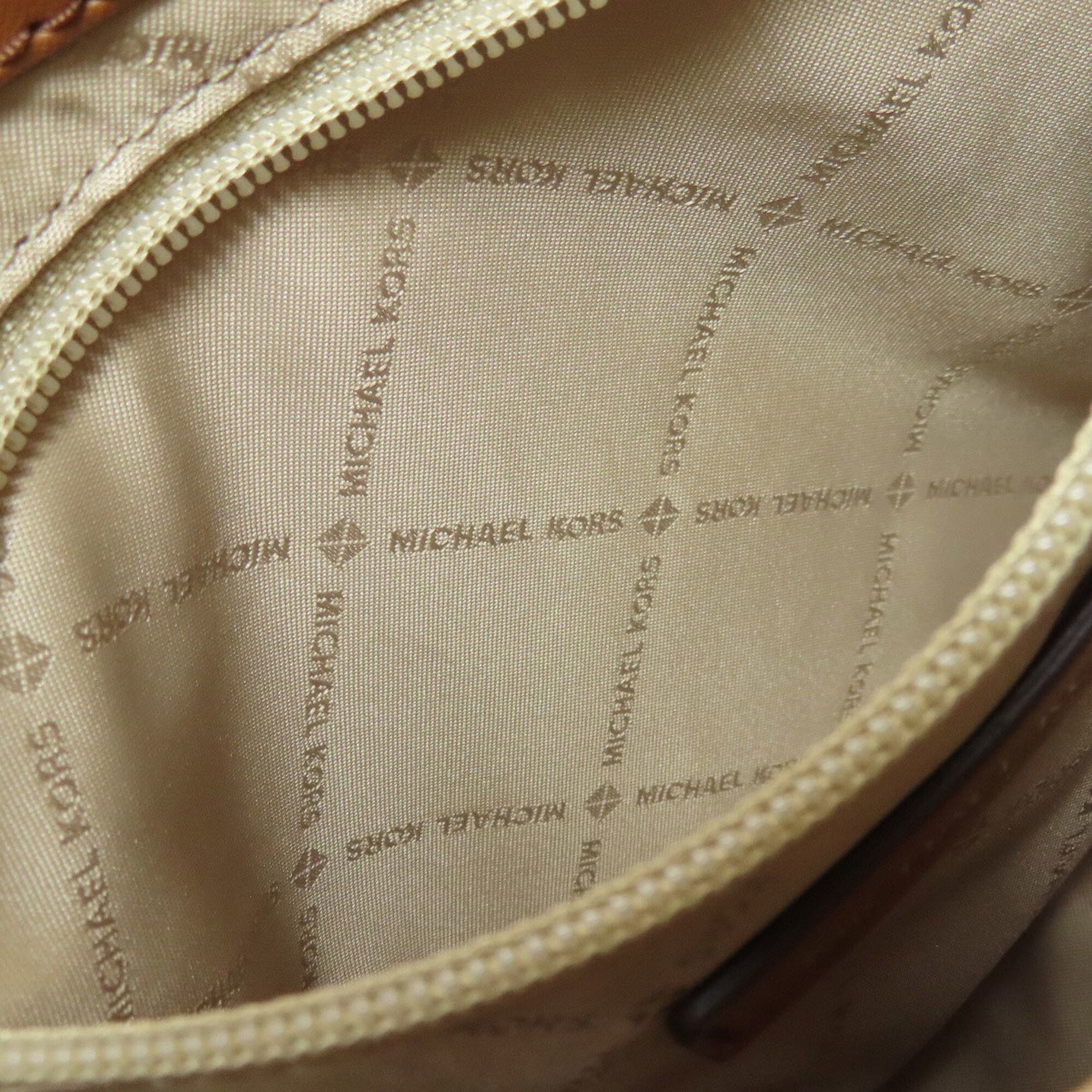 Michael Kors Dark Brown Pvc Shoulder Bag (Pre-Owned)