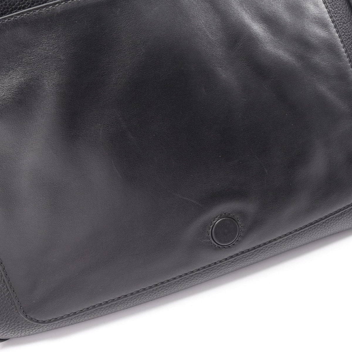 Prada Black Leather Handbag Shoulder Bag (Pre-Owned)