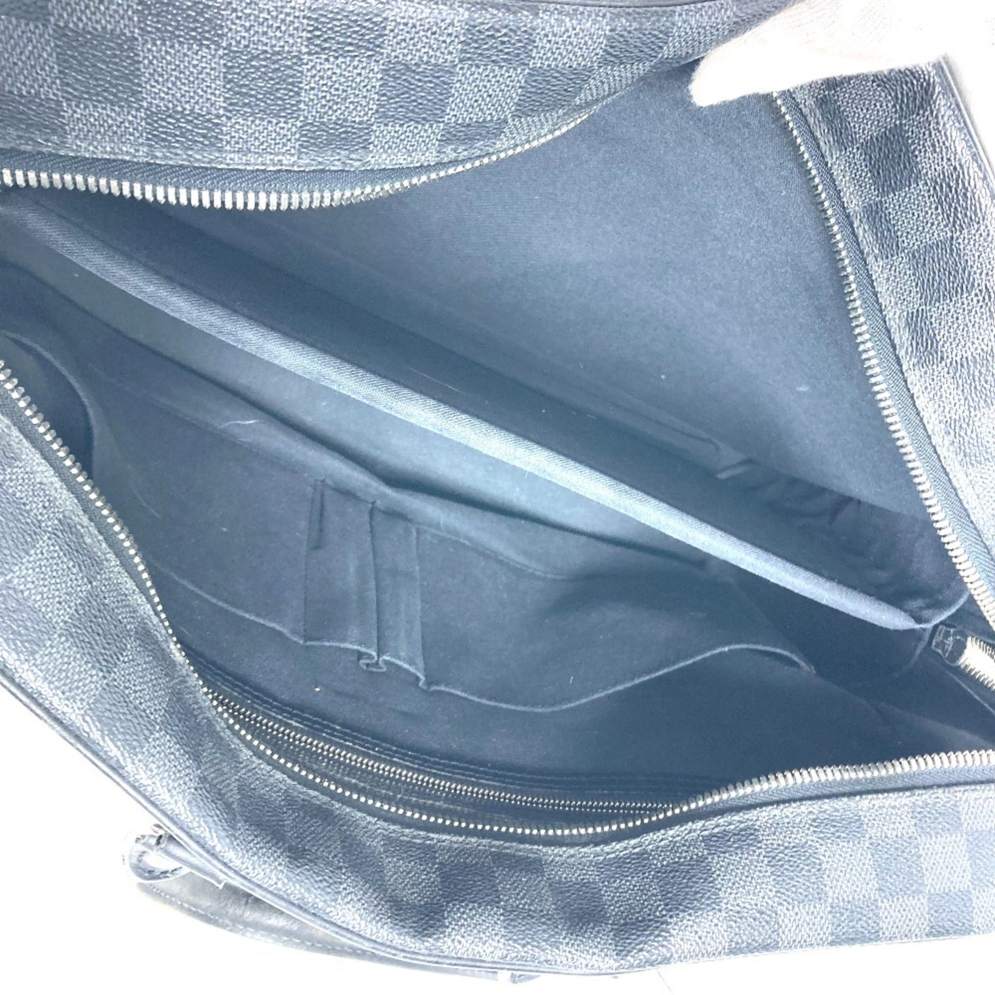 Louis Vuitton Black Damier Graphite Handbag Tote Bag (Pre-Owned)