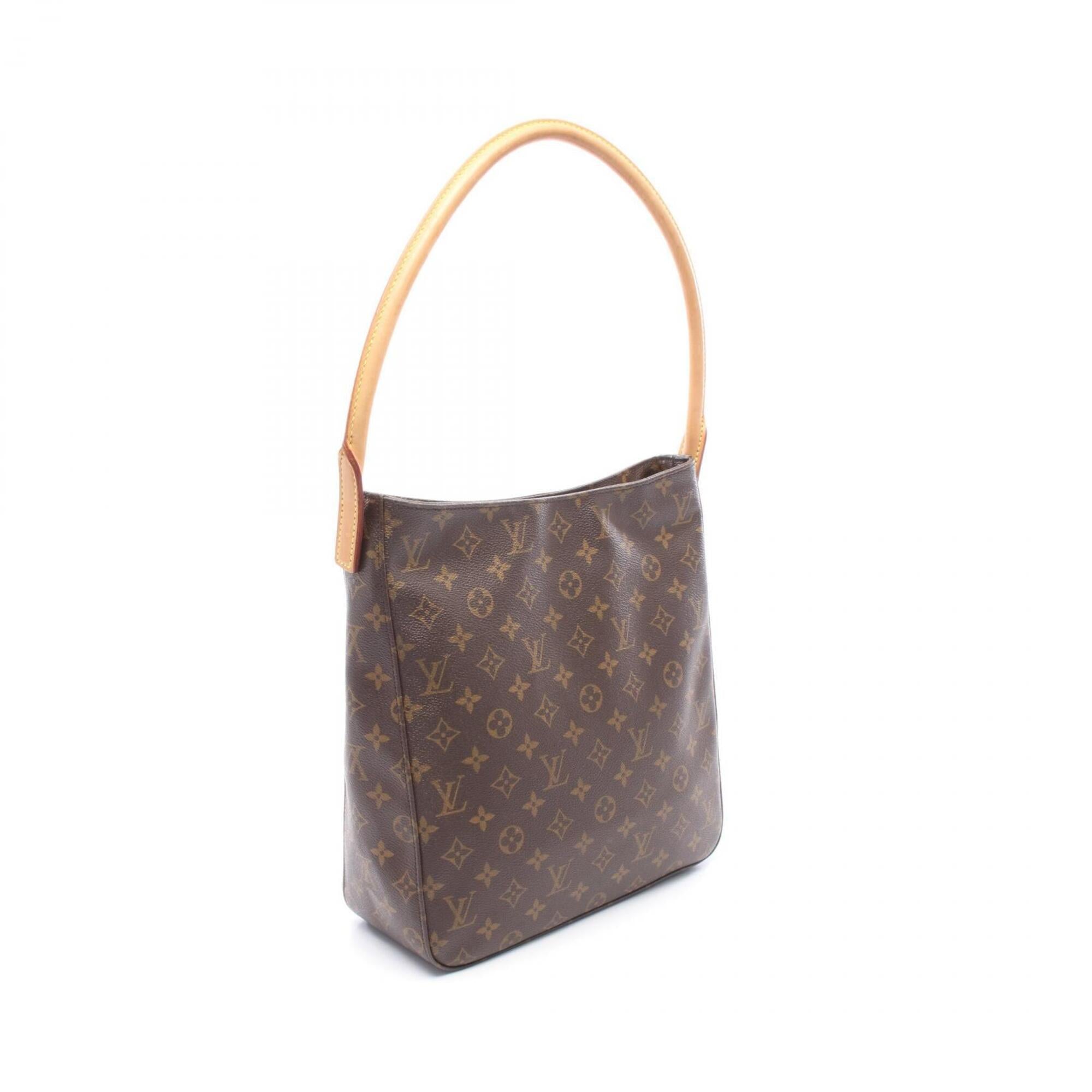 Louis Vuitton Brown Monogram Leather Coated Canvas Handbag Shoulder Bag (Pre-Owned)