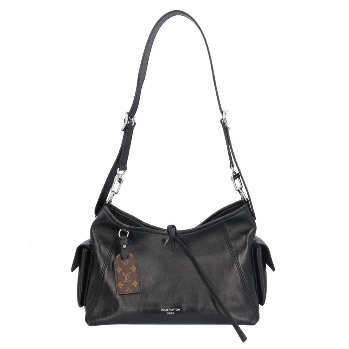 Louis Vuitton Black Leather Shoulder Bag (Pre-Owned)
