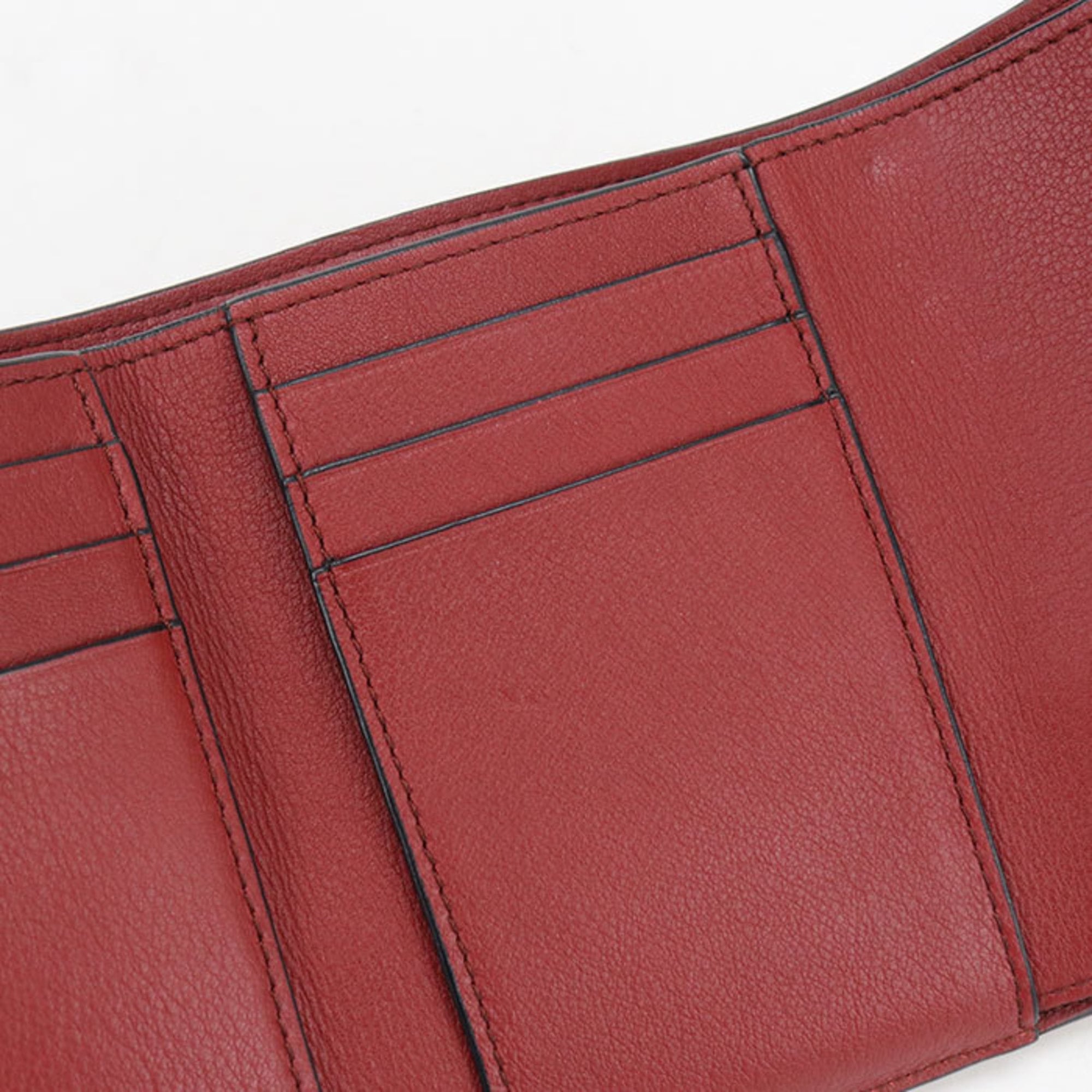 Loewe Brown Leather Coin Purse/Coin Case (Pre-Owned)