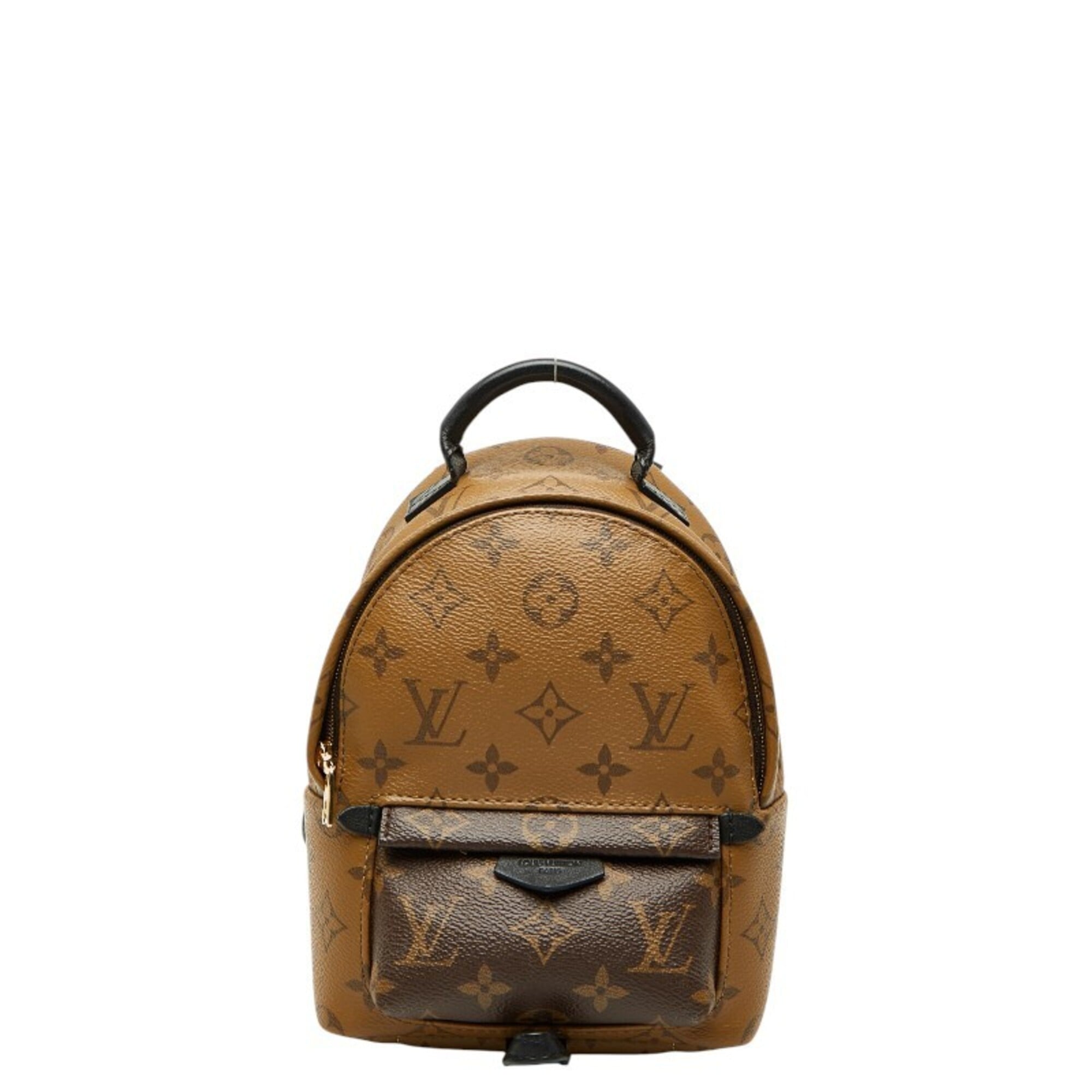 Louis Vuitton Black Brown Pvc Leather Backpack (Pre-Owned)