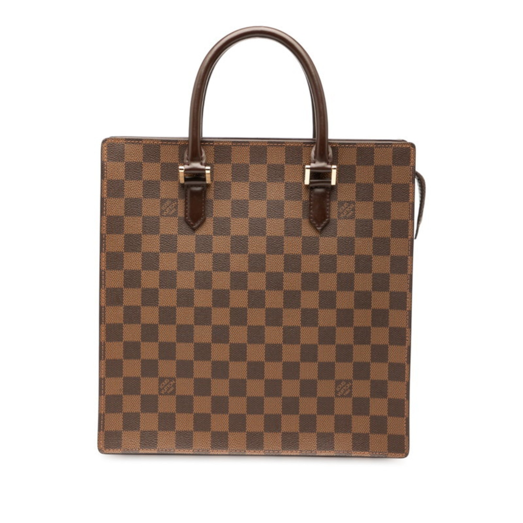 Louis Vuitton Damier Brown Pvc Leather Handbag (Pre-Owned)