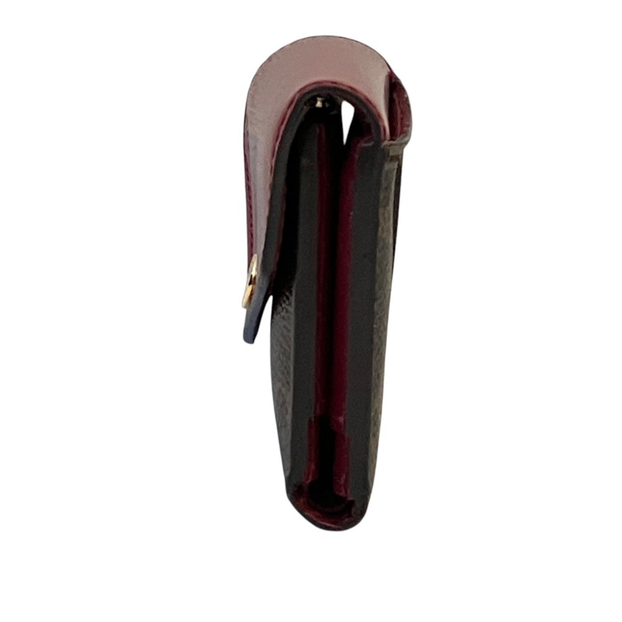 Louis Vuitton Brown Fuchsia Monogram Leather Wallet (Bi-Fold) (Pre-Owned)