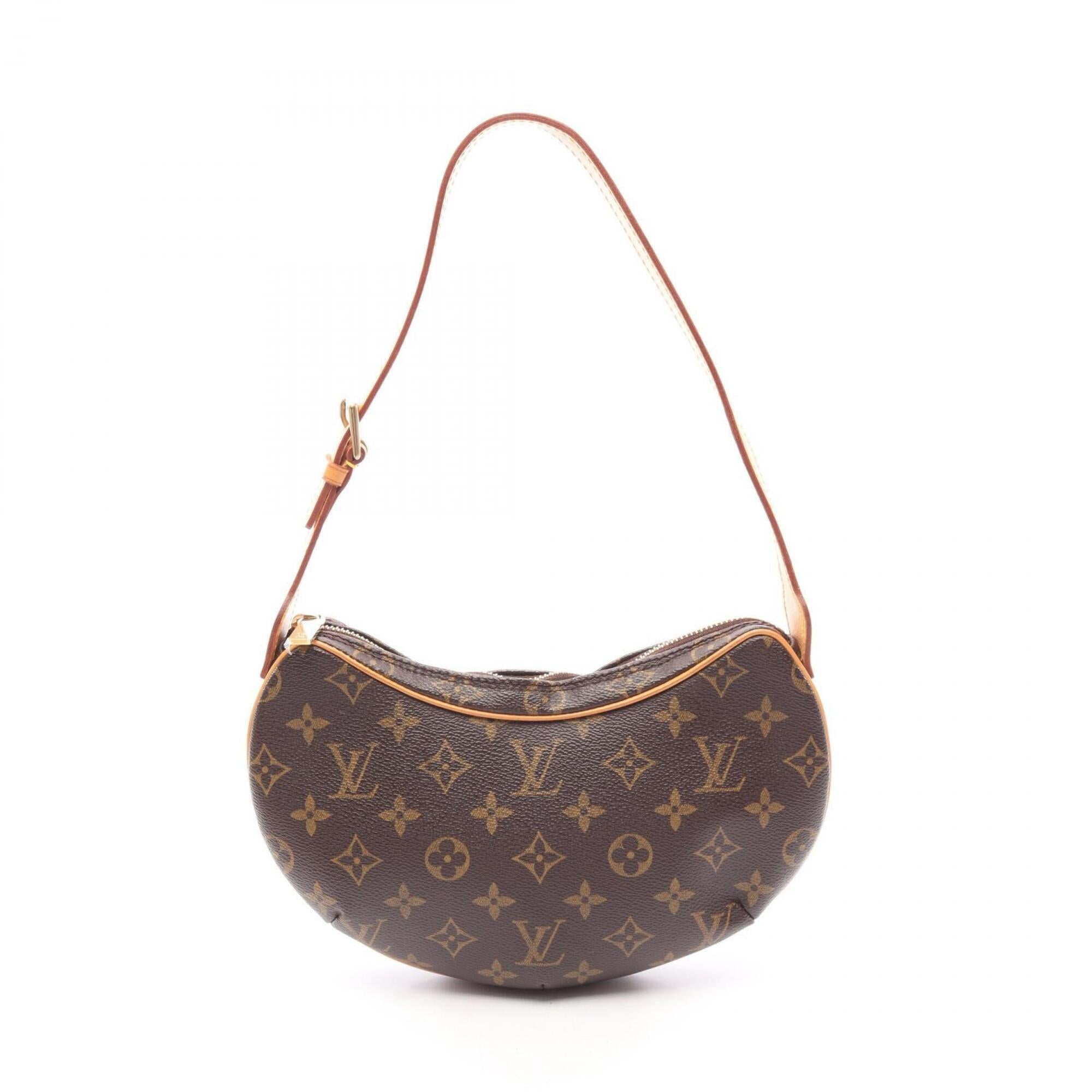 Louis Vuitton Brown Pvc Coated Canvas Leather Handbag Pochette Shoulder Bag (Pre-Owned)