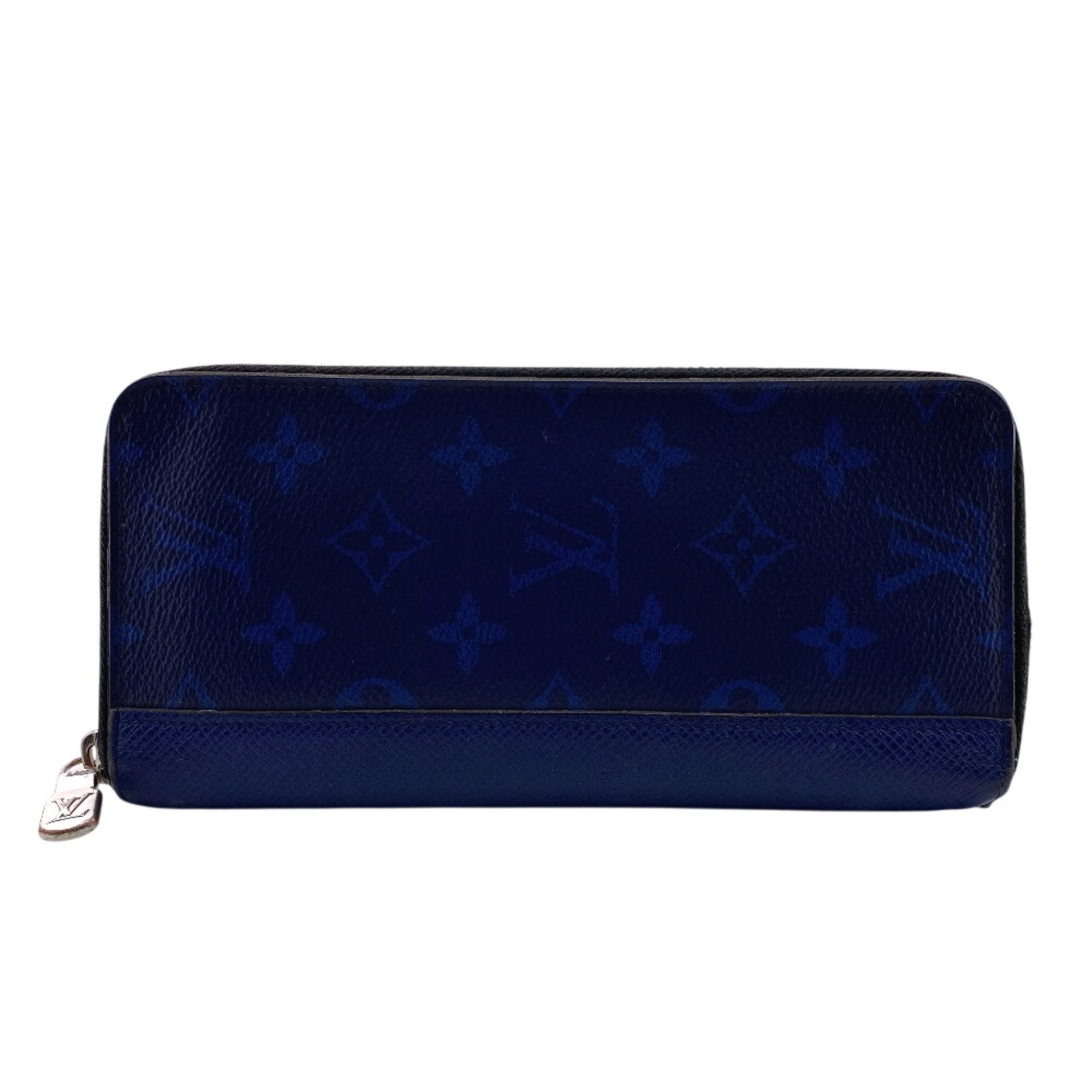 Louis Vuitton Blue Leather Long Wallet (Bi-Fold) (Pre-Owned)