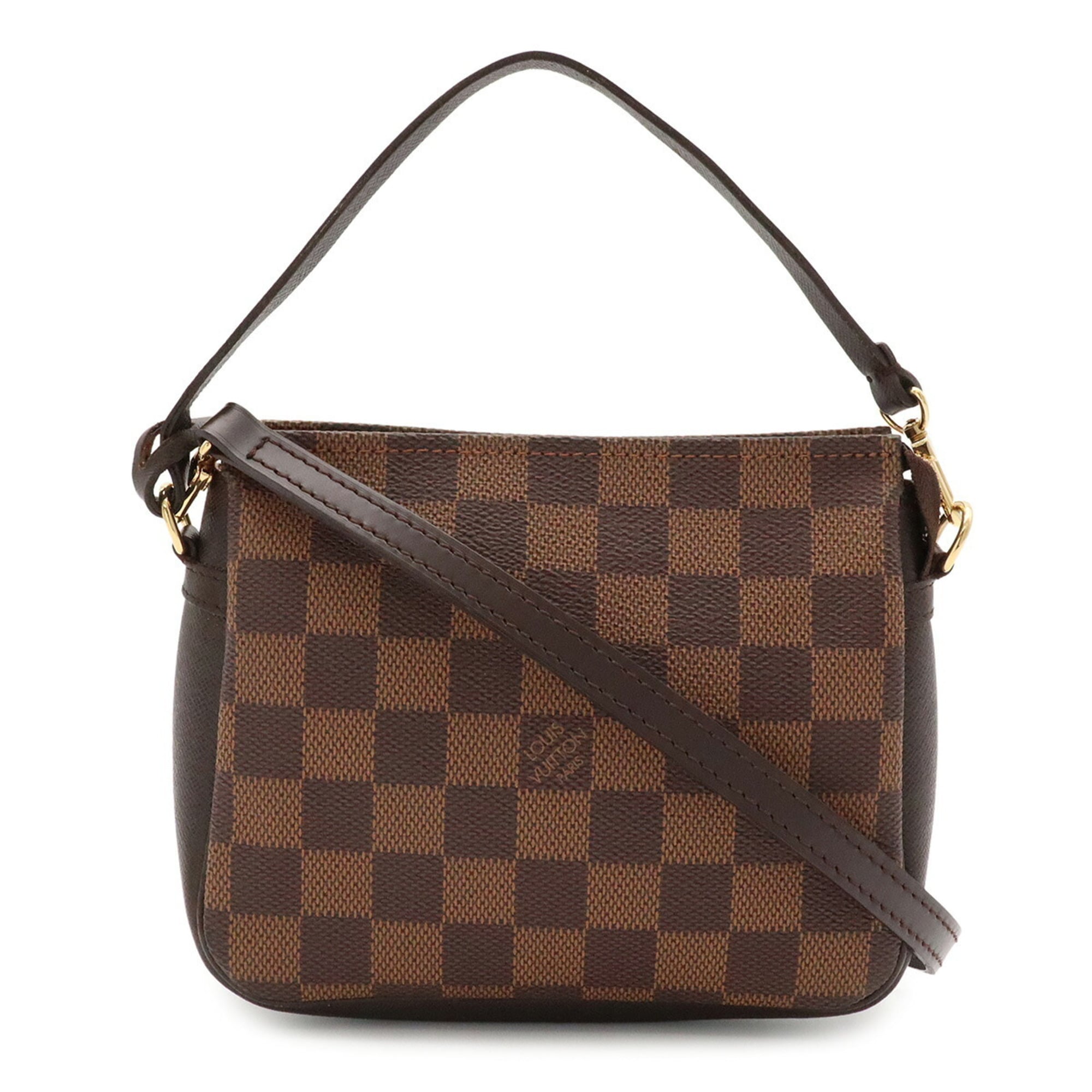 Louis Vuitton Brown Pvc Coated Canvas Pochette Pouch Shoulder Bag (Pre-Owned)