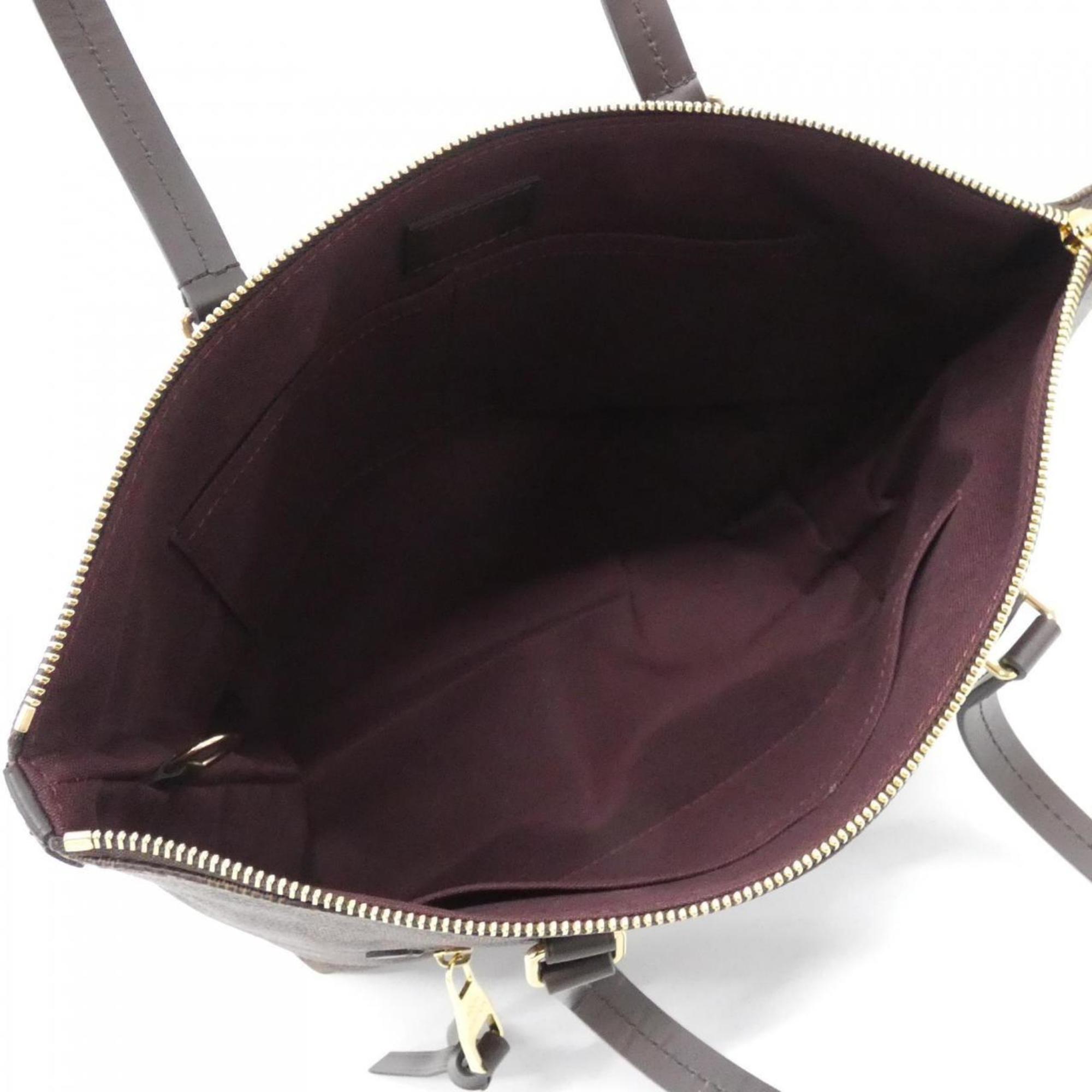 Louis Vuitton Brown Coated Canvas Handbag (Pre-Owned)