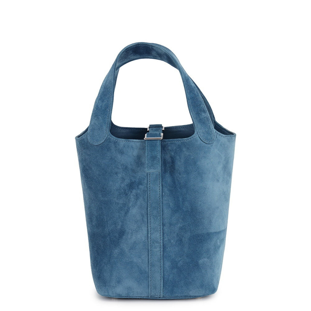 Hermes Blue Swift Leather Suede Handbag (Pre-Owned)
