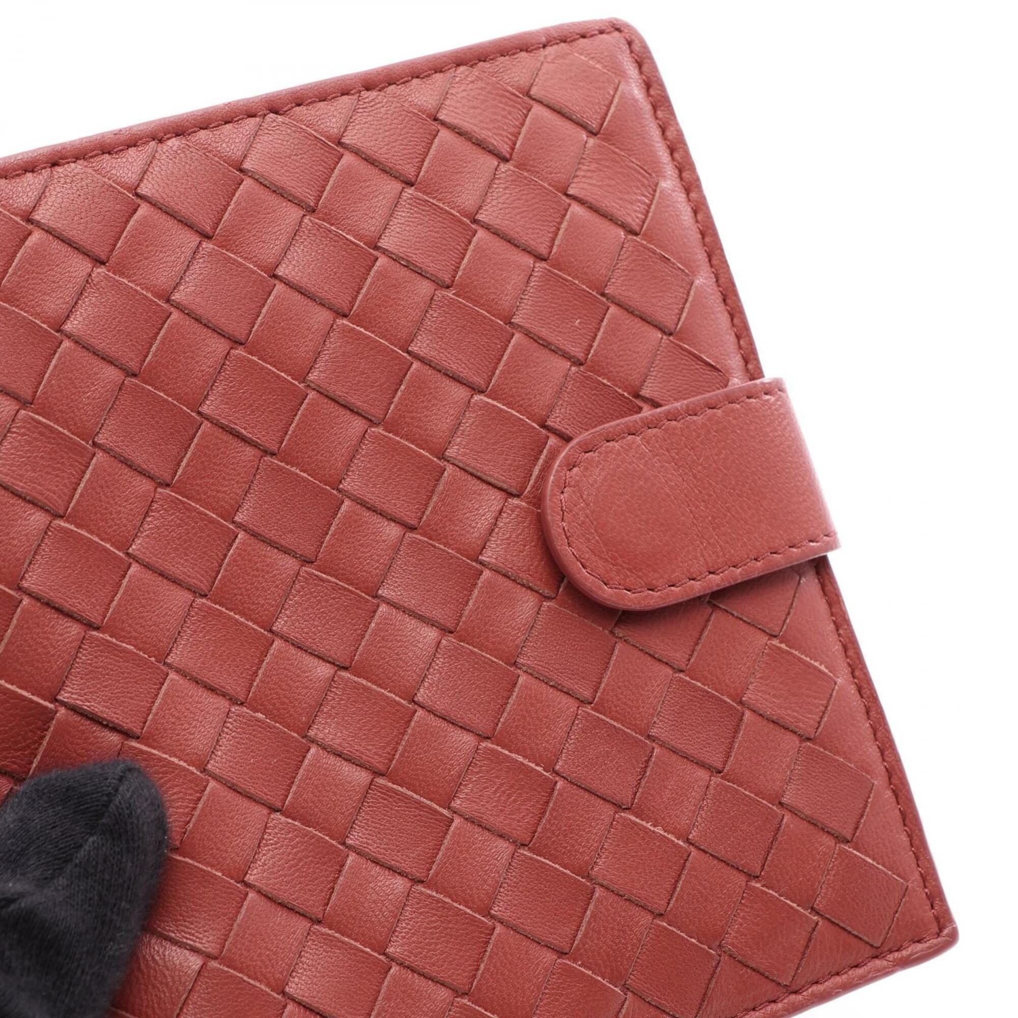 Bottega Veneta Bordeaux Intrecciato Wallet (Bi-Fold) (Pre-Owned)