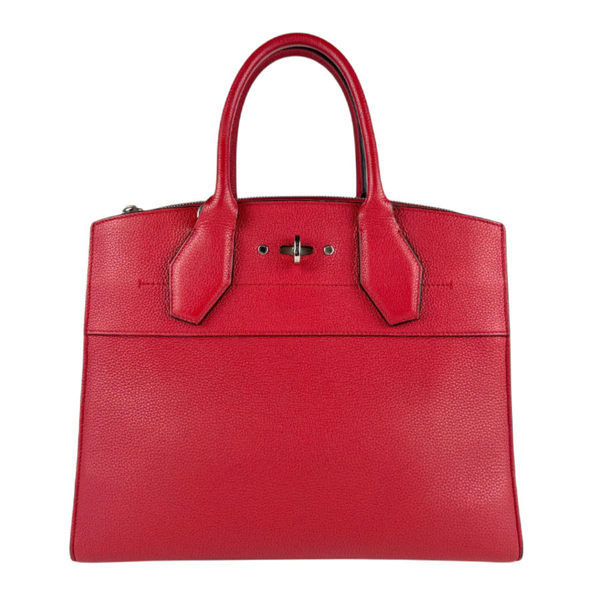Louis Vuitton Red Color Leather Handbag Shoulder Bag (Pre-Owned)