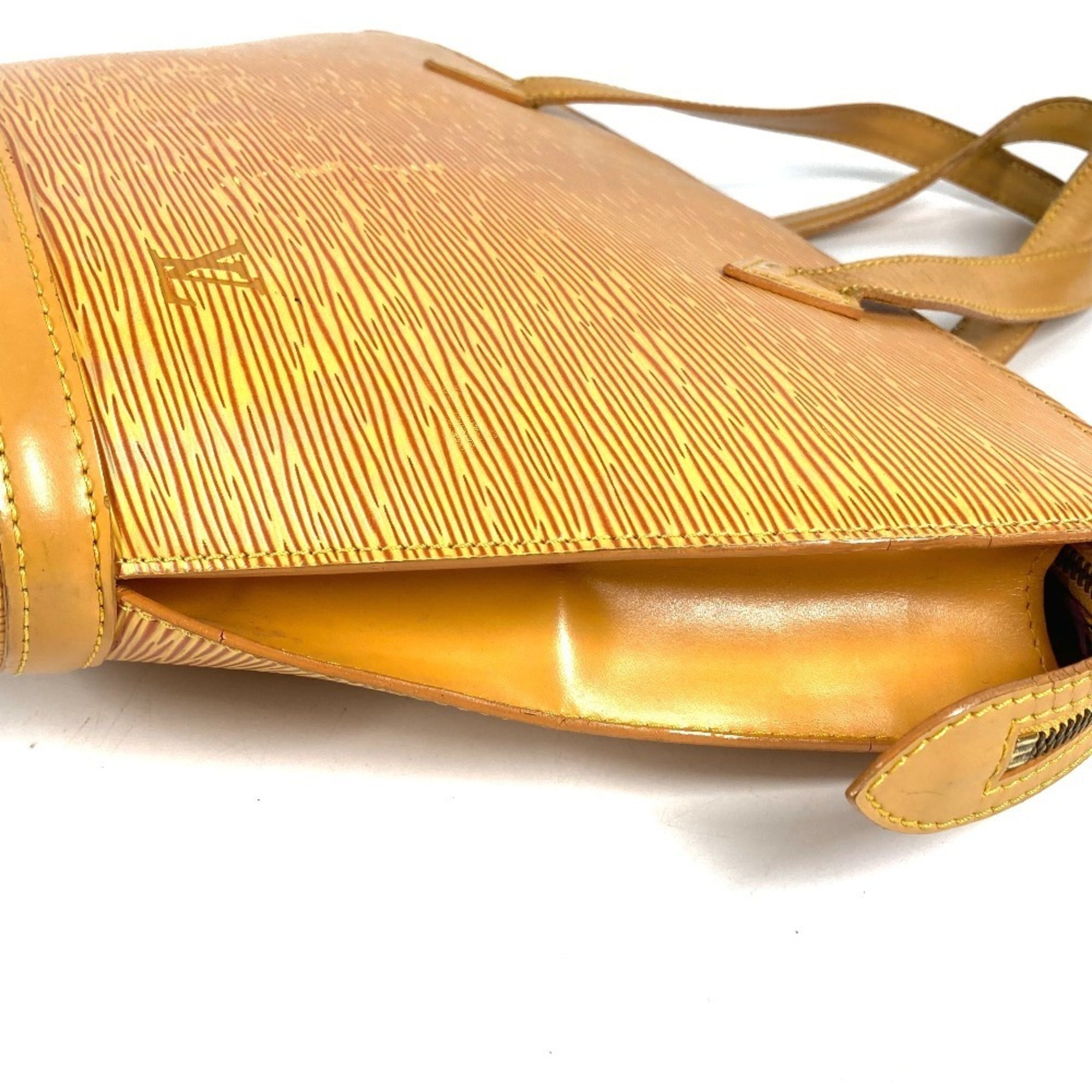 Louis Vuitton Yellow Epi Leather Handbag Tote Bag (Pre-Owned)