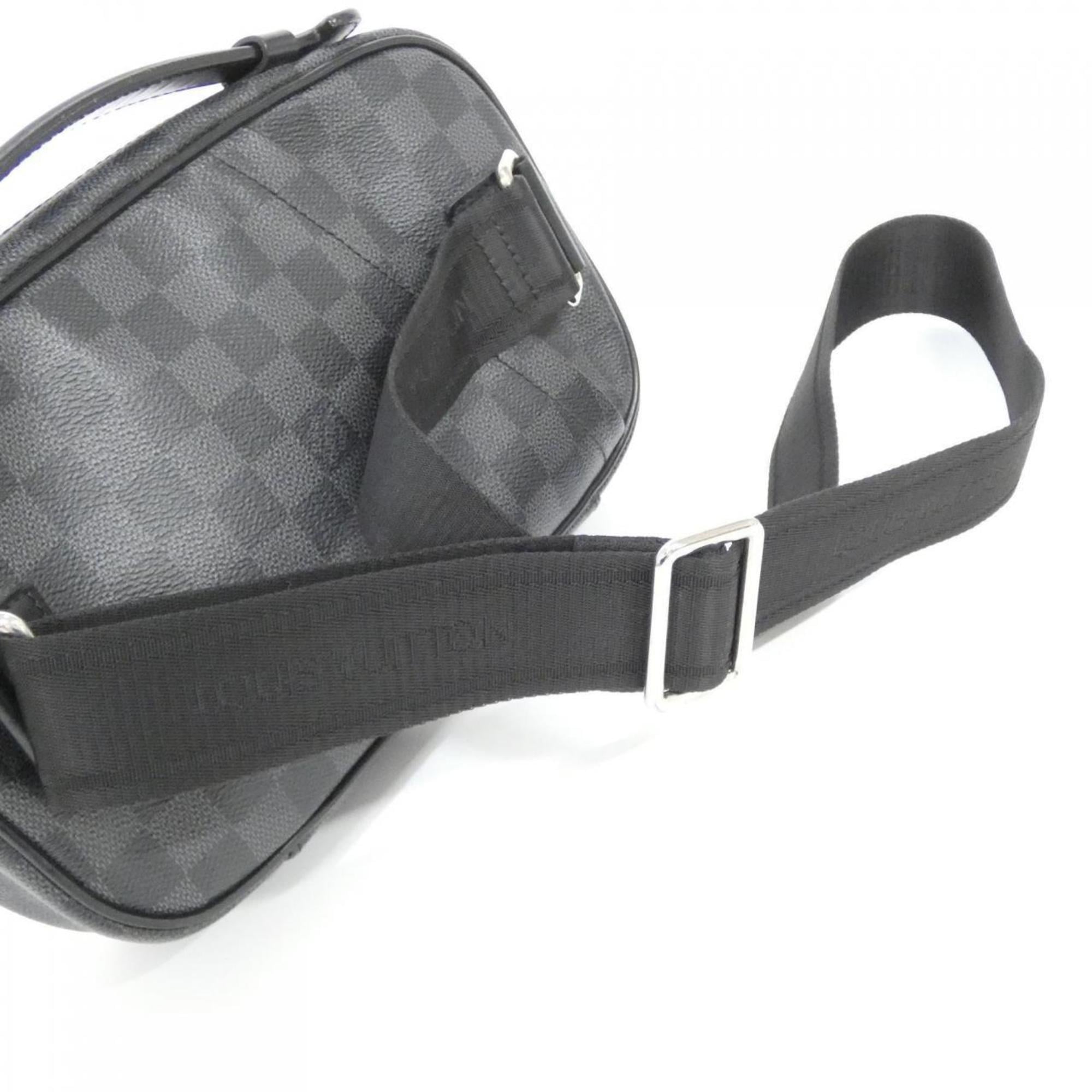 Louis Vuitton Black Graphite Coated Canvas Shoulder Bag (Pre-Owned)