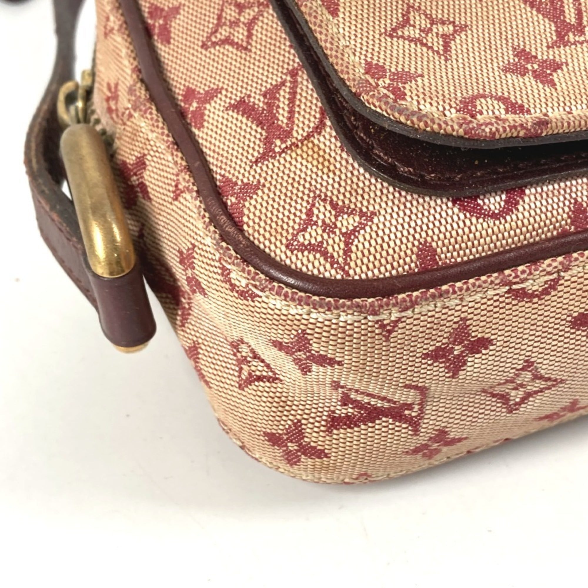 Louis Vuitton Monogram Mini Cherry Red Monogram Mini Pochette Shoulder Bag (Pre-Owned)