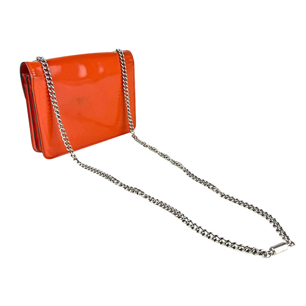 Gucci Orange Leather Shoulder Bag (Pre-Owned)