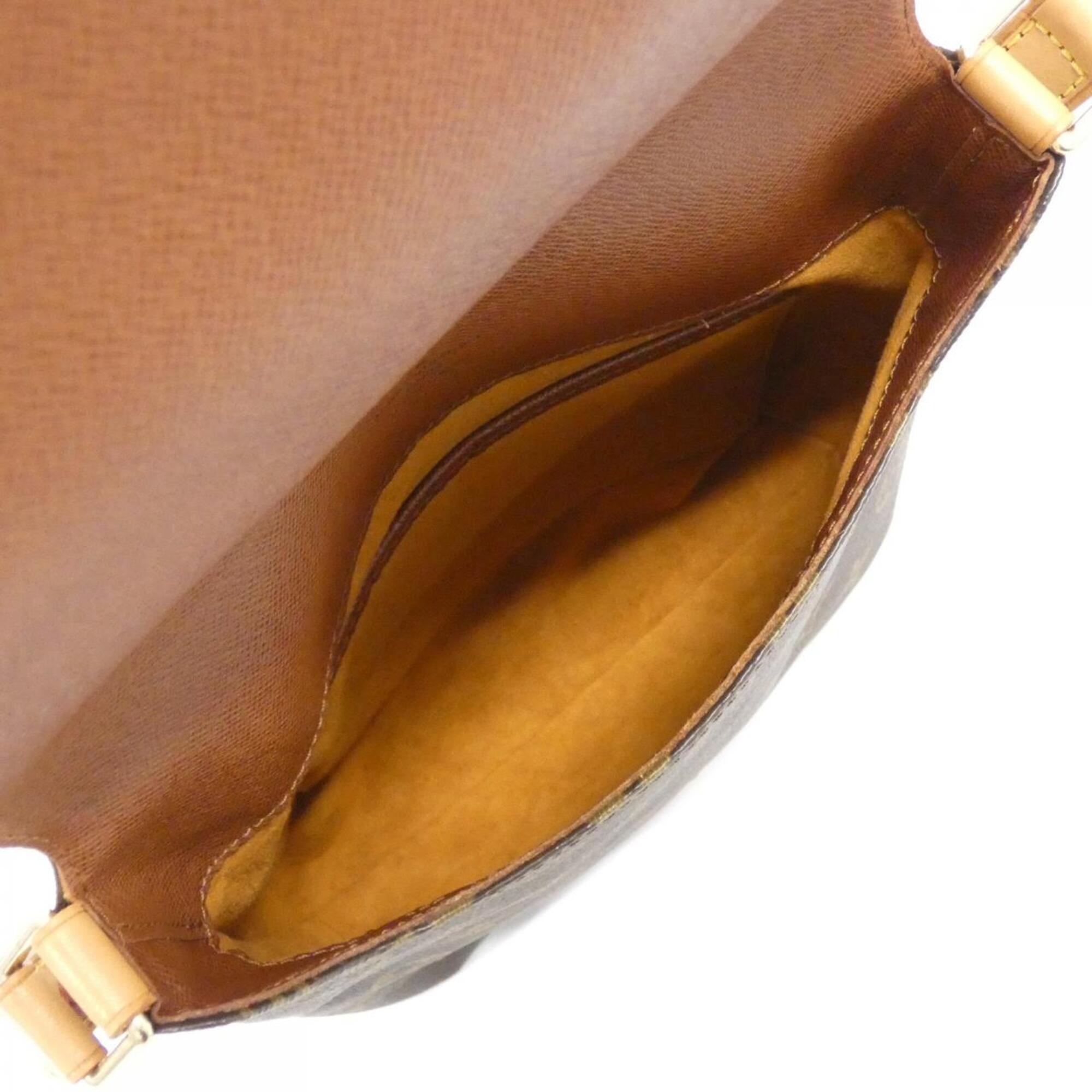 Louis Vuitton Marron Coated Canvas Shoulder Bag (Pre-Owned)