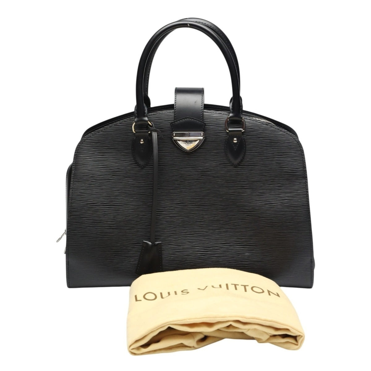 Louis Vuitton Black Noir Epi Leather Handbag (Pre-Owned)