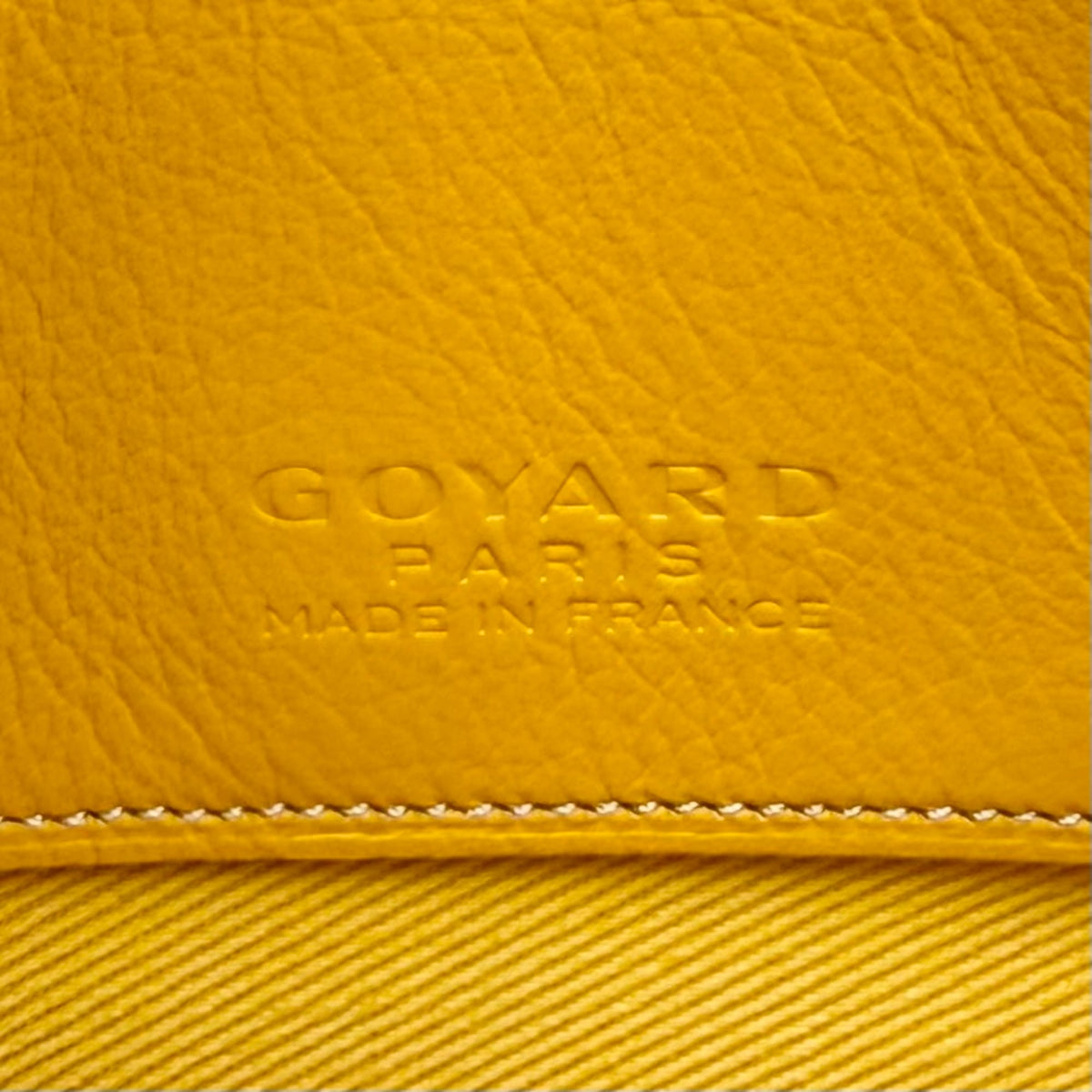 Goyard Yellow Coated Canvas Leather Clutch Bag (Pre-Owned)