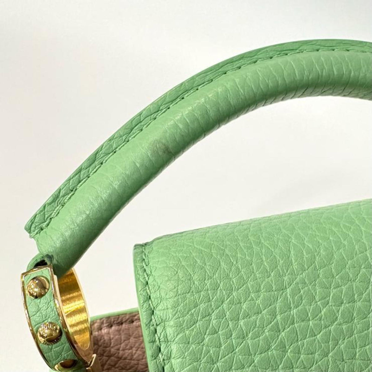 Louis Vuitton Green Leather Handbag (Pre-Owned)