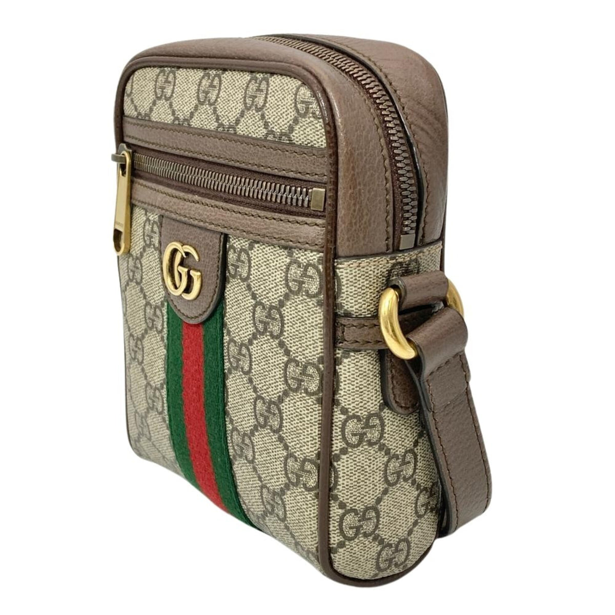 Gucci Ophidia Beige Gg Supreme Messenger Bag Shoulder Bag (Pre-Owned)