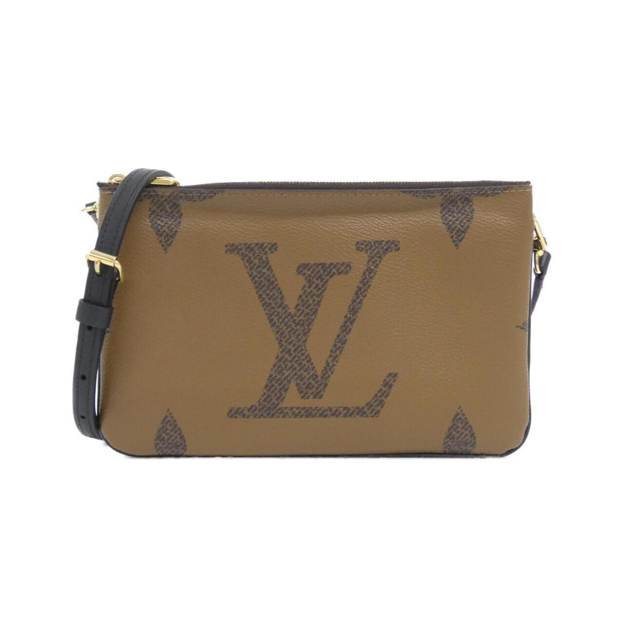 Louis Vuitton Monogram Marron Monogram Monogram Reverse Monogram Monogram Reverse Pochette Shoulder Bag (Pre-Owned)