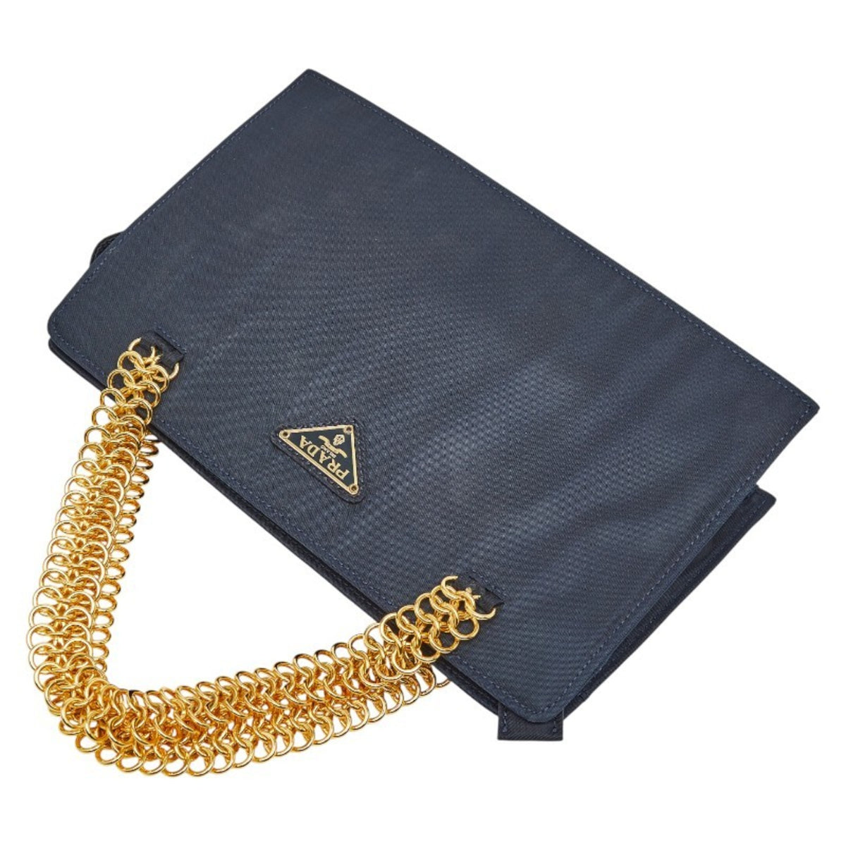 Prada Navy Nylon Handbag (Pre-Owned)