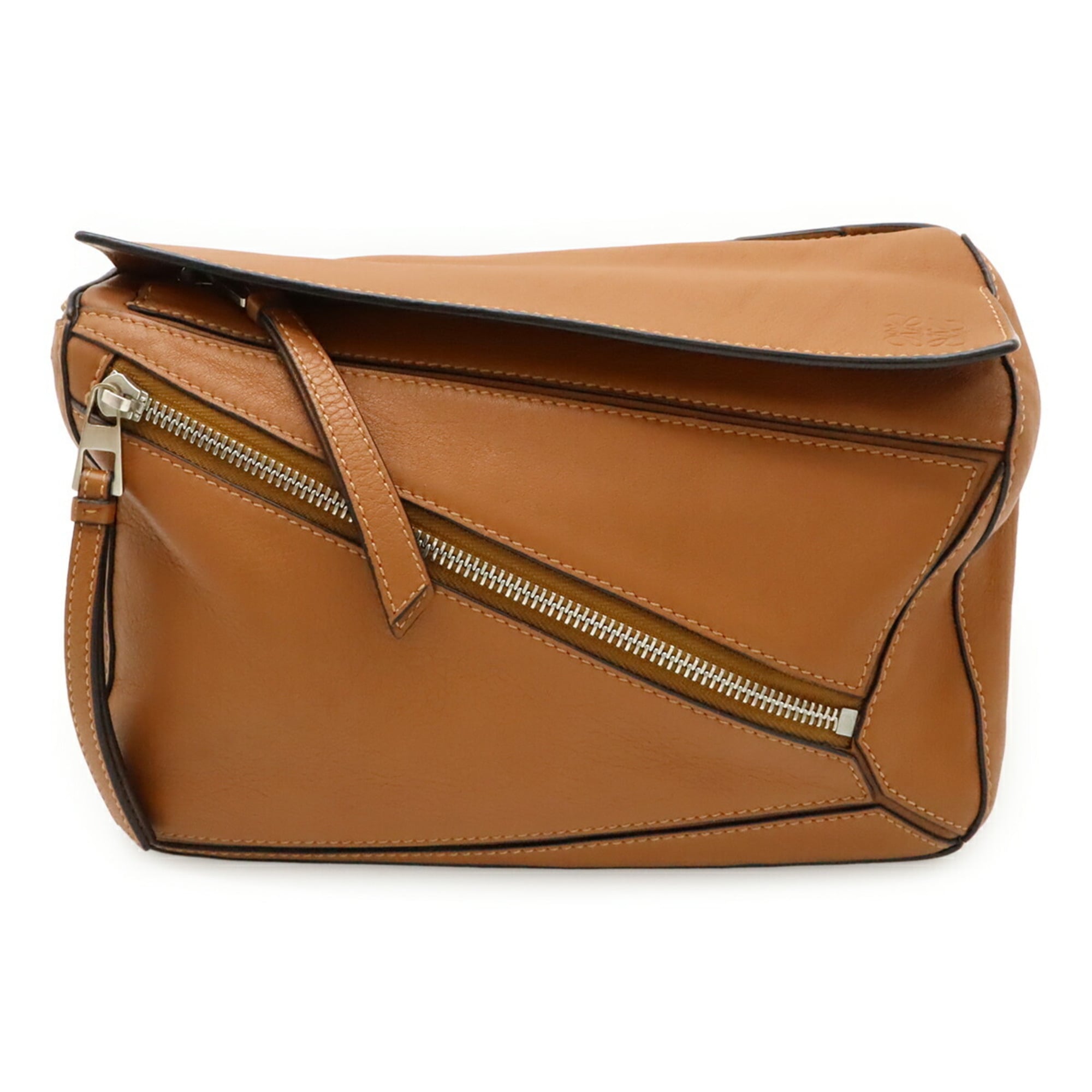 Loewe Brown Leather Shoulder Bag Sling Bag (Pre-Owned)