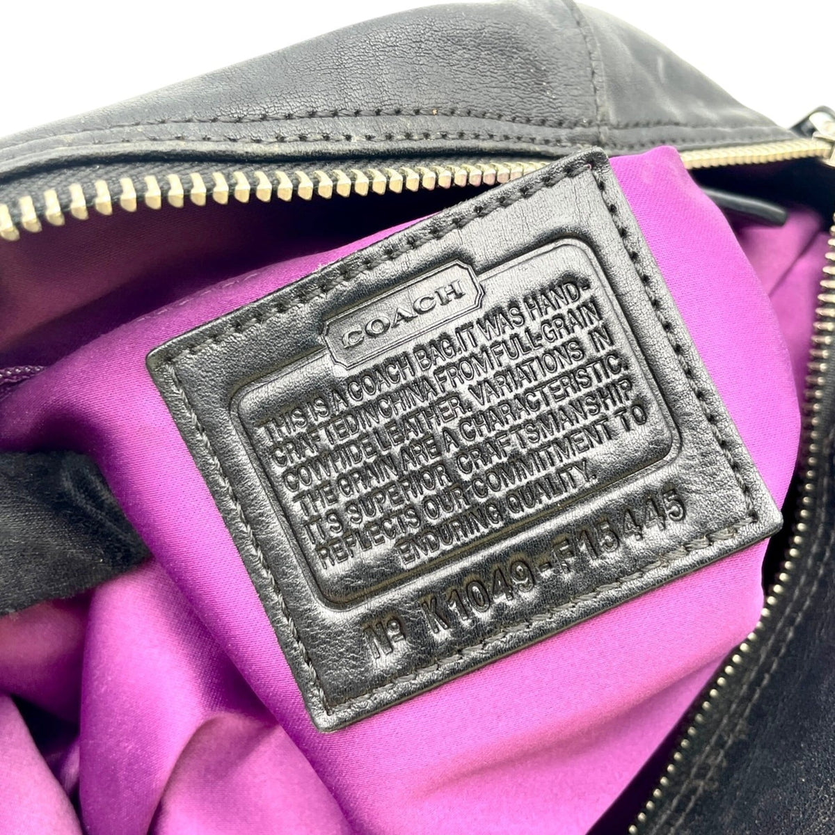 Coach Black Leather Handbag Shoulder Bag (Pre-Owned)
